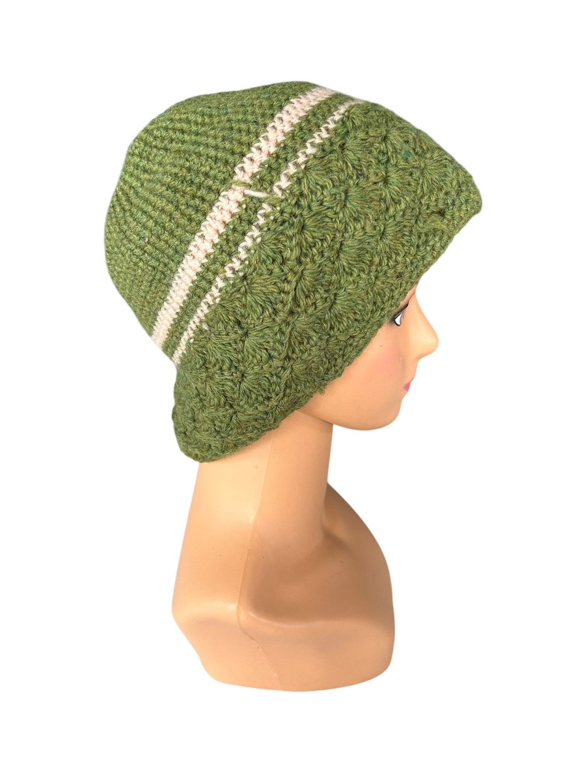 Japanese Brand × Kapital × Vintage Crochet Knitted Handmade Big Beanie Hats Size ONE SIZE - 3 Thumbnail