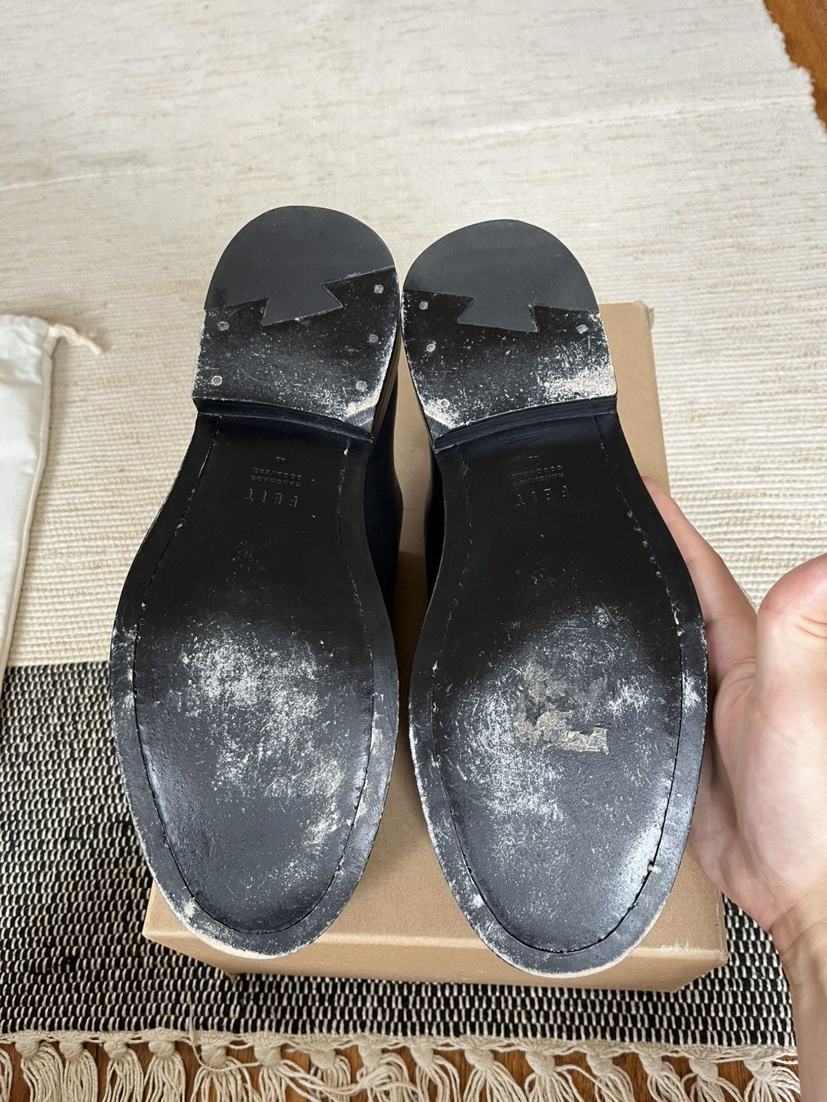 Feit Feit hand sewn black leather seamless oxfords (c. 2018?) Size US 9 / EU 42 - 11 Thumbnail