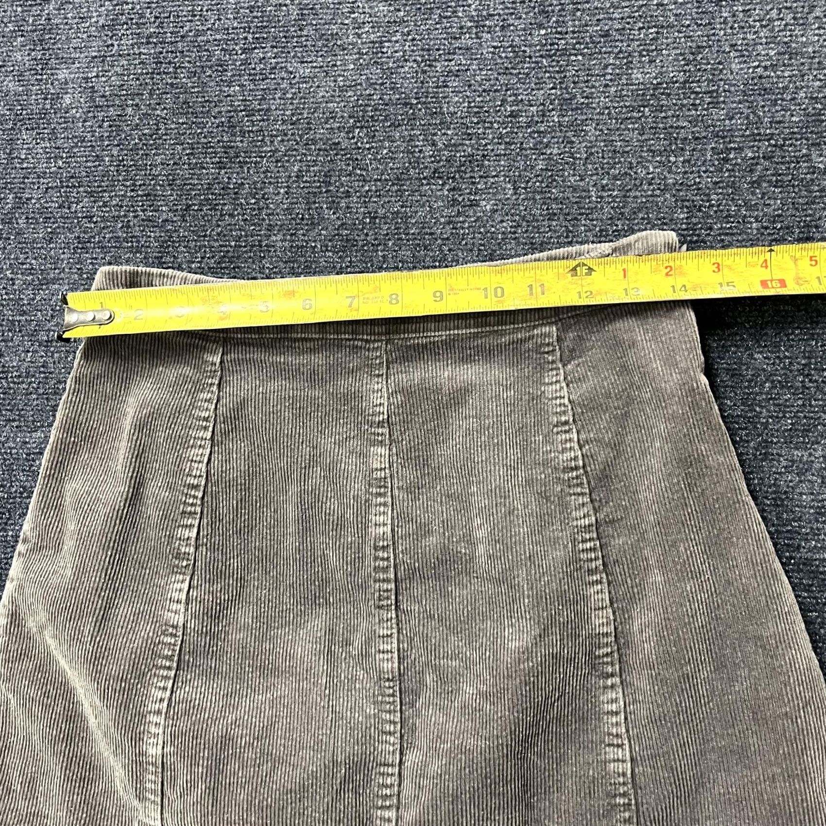 Vintage Altar'd State Skirt Womens Small A-Line Mini Gray Corduroy Scallop Hem Stretch Lined Casual Accessories Size 28" / US 6 / IT 42 - 5 Thumbnail