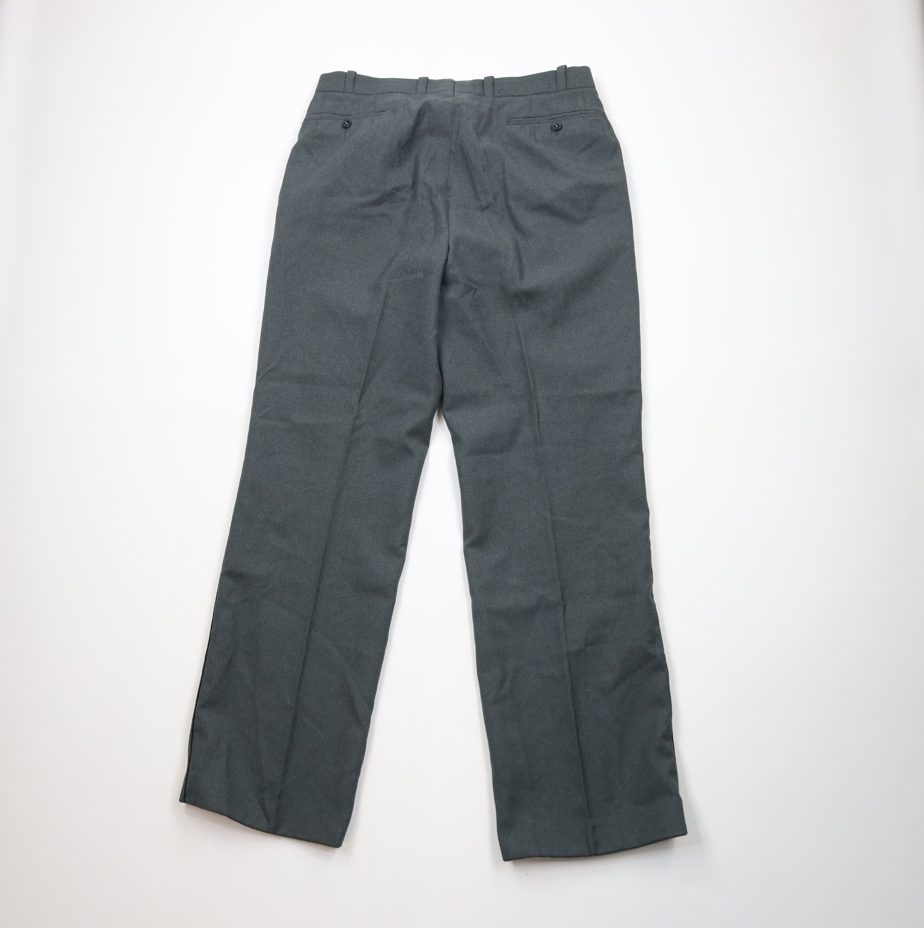Vintage Vintage 80s Military Heavyweight Fly Wide Leg Pants Green Size US 34 / EU 50 - 11 Thumbnail