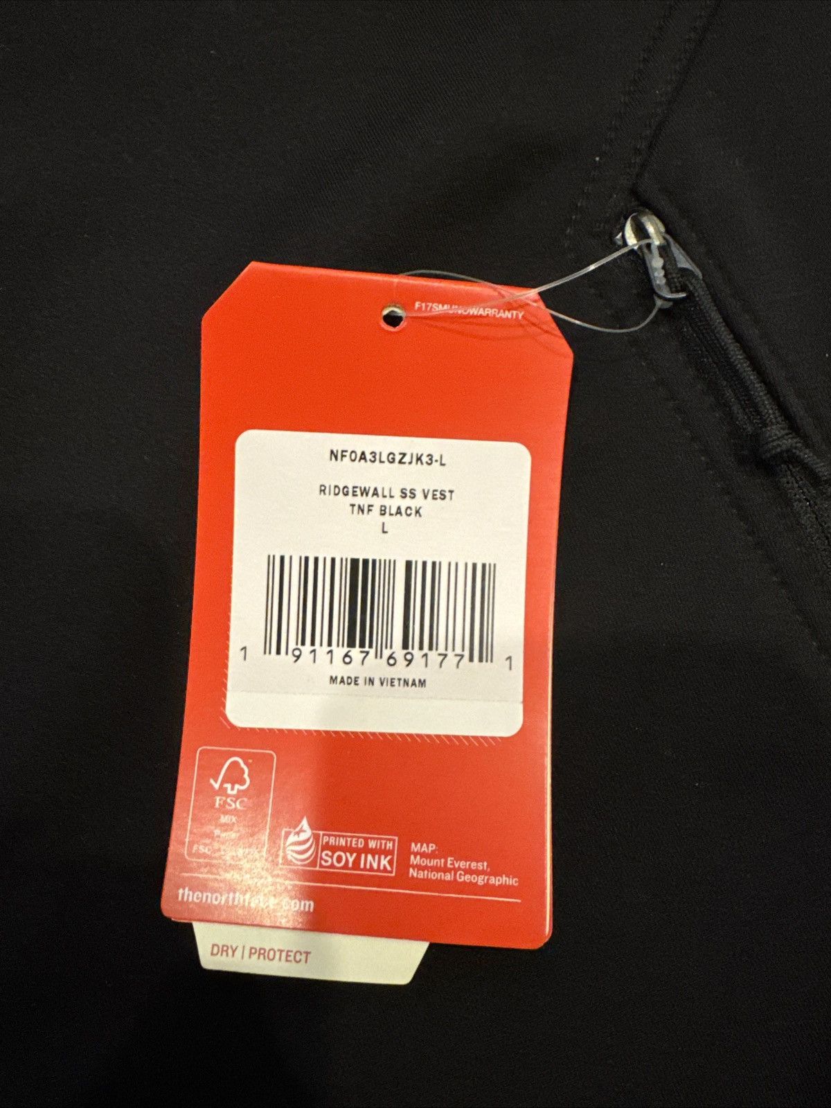The North Face The North Face Men's Ridgewall Vest Softshell Black $129 Size US L / EU 52-54 / 3 - 3 Thumbnail