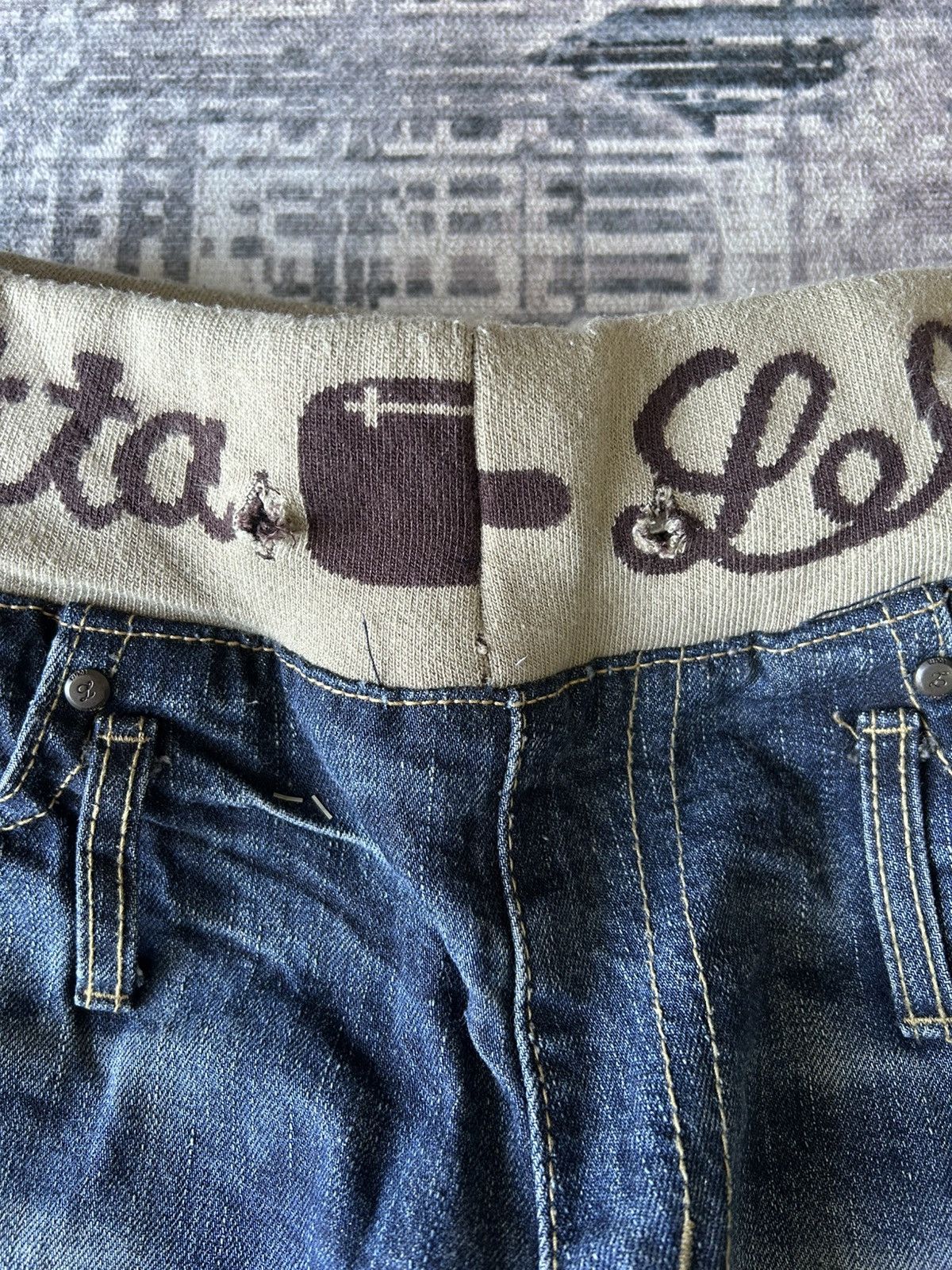 If Six Was Nine Lolita Cute Baby Jeans Size US 27 - 17 Thumbnail