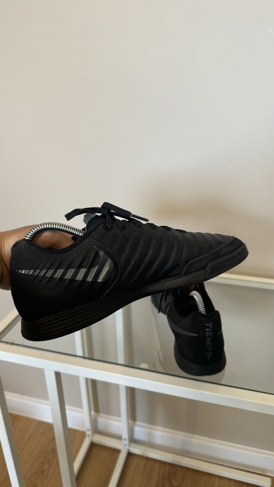 Nike Nike Tiempo black football shoes rare Size US 8 / EU 41 - 5 Thumbnail