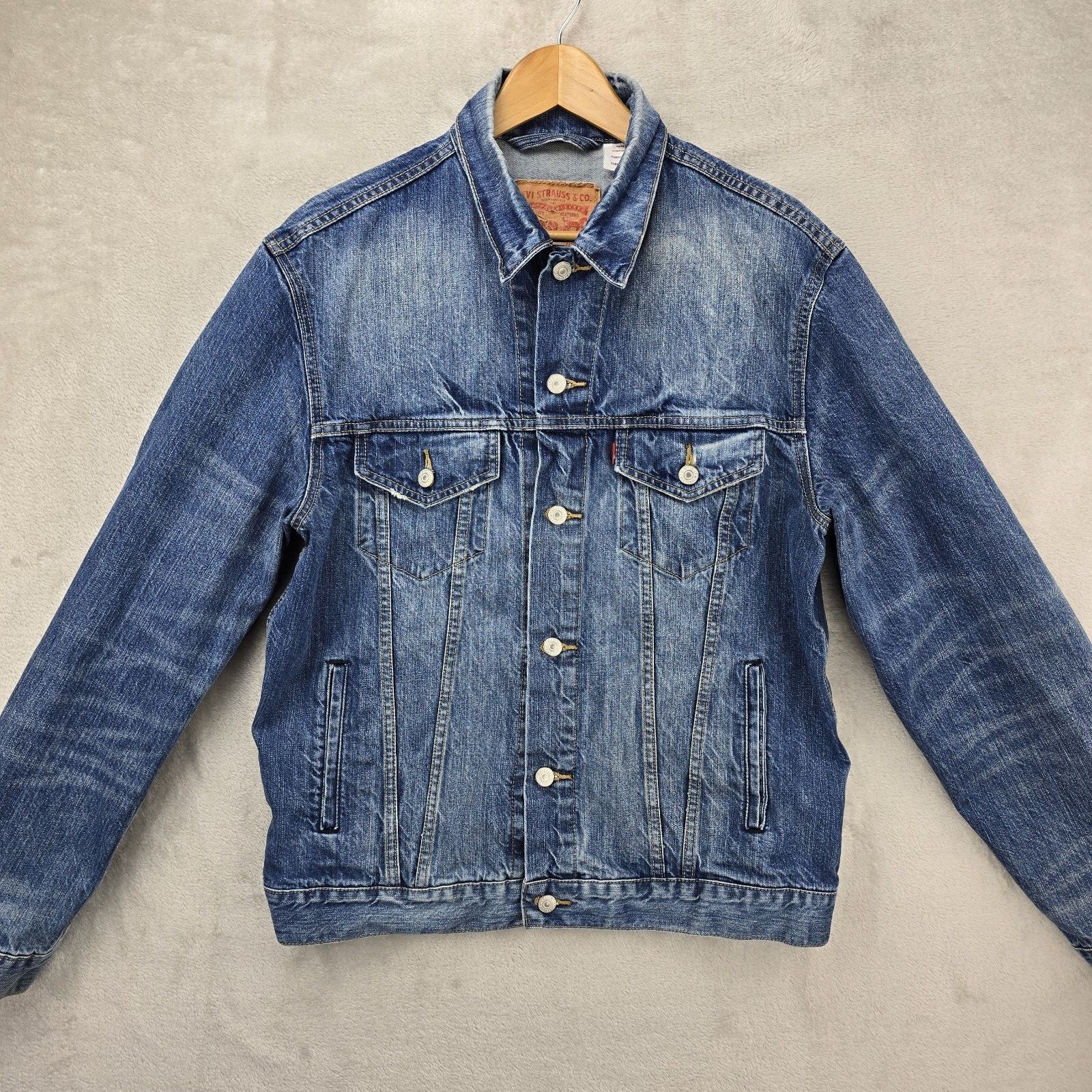 Levi's Levis Denim Jacket Mens Large Blue Type 3 Trucker Western Size US L / EU 52-54 / 3 - 2 Thumbnail