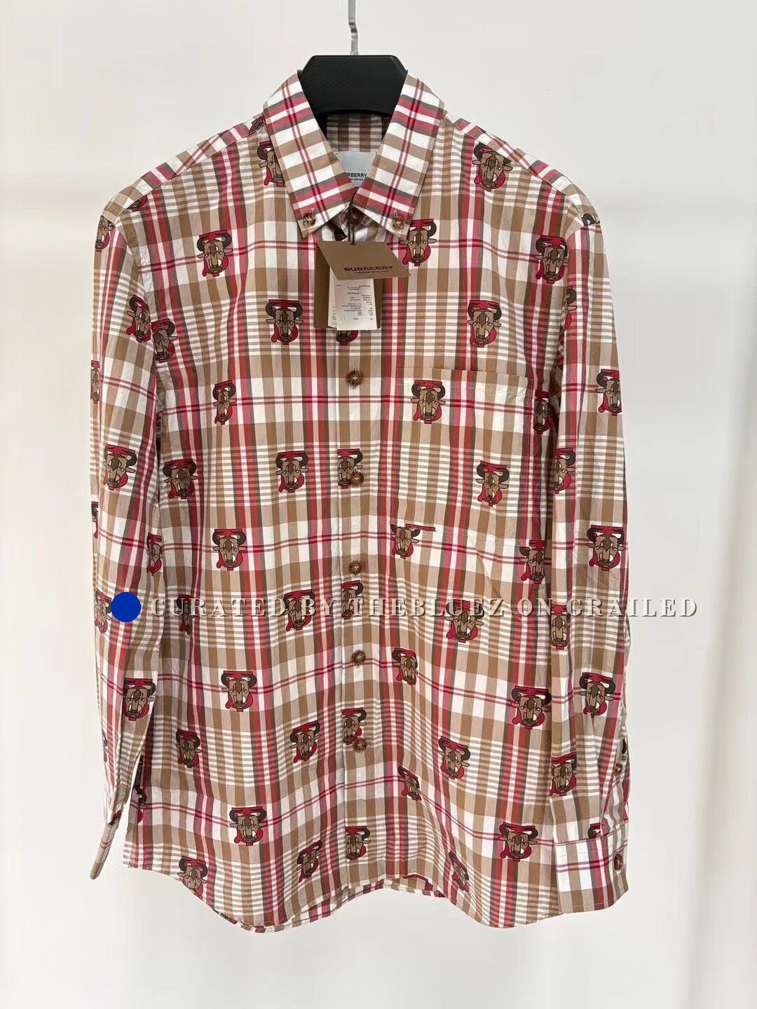 Burberry Burberry TB Pattern Check Shirt Size US M / EU 48-50 / 2 - 1 Thumbnail
