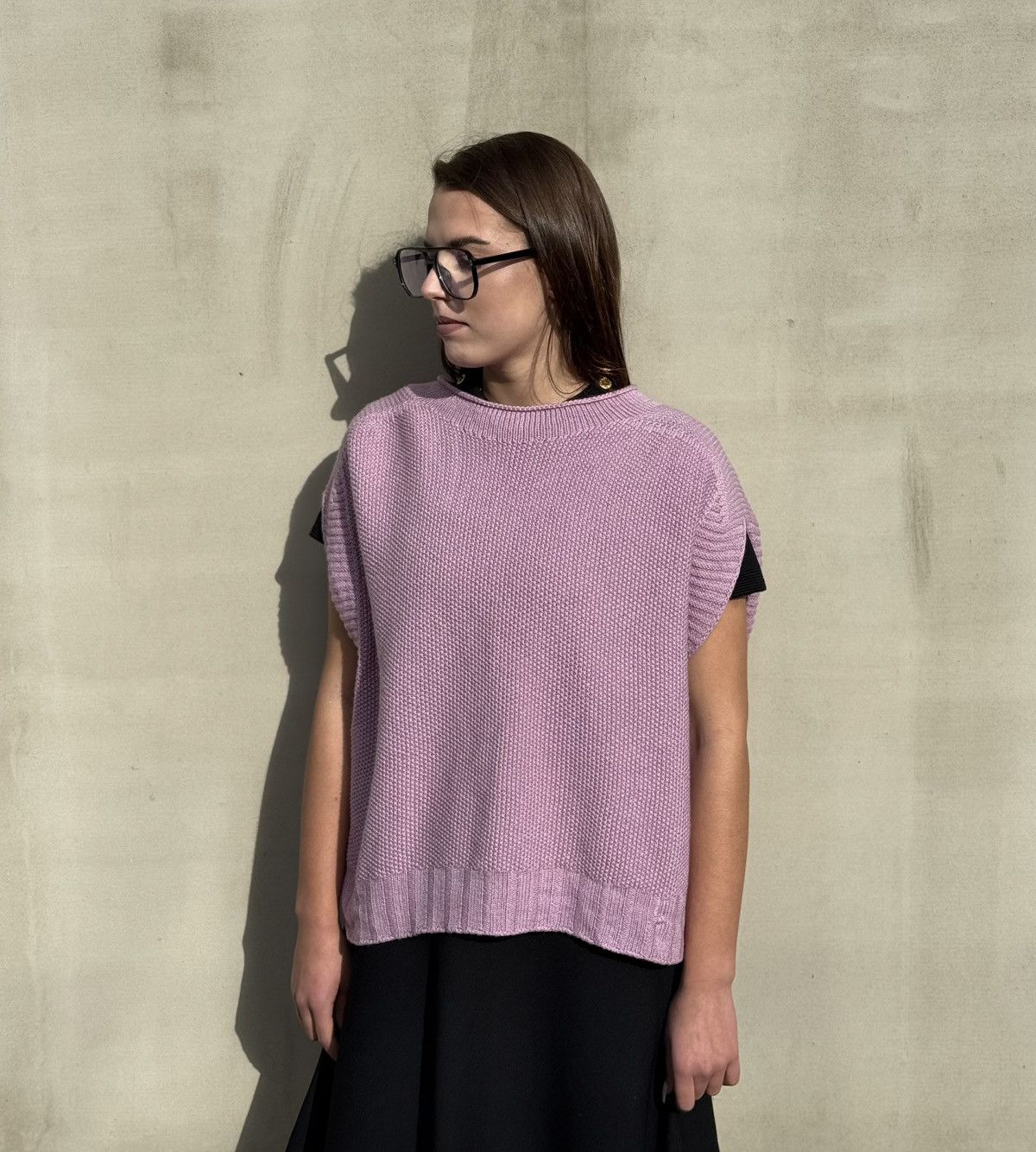OSKA OSKA Virgin Wool Sleeveless Knit Top / Vest Pullover Size 1 Size S / US 4 / IT 40 - 1 Thumbnail