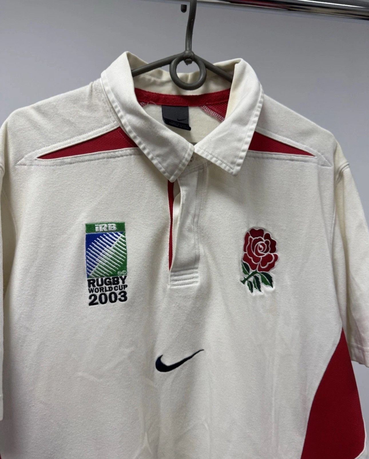 Vintage Vintage Nike England Rugby World Cup 2003 Polo Shirt Size US XL / EU 56 / 4 - 3 Thumbnail