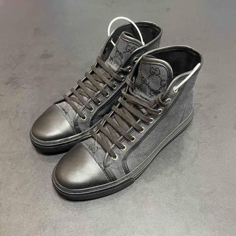 Gucci Gucci Vintage GG Canvas High-Top Sneakers Size US 7.5 / EU 40-41 - 1 Thumbnail