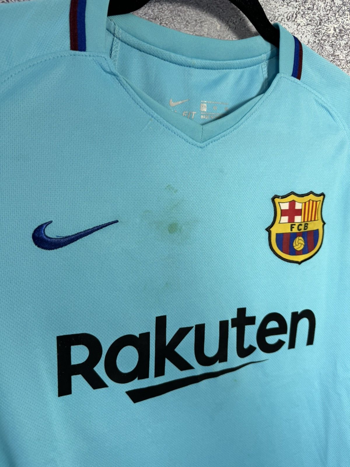 Nike × Vintage MESSI Vintage Barcelona 2017/18 Nike Soccer Jersey y2k Size US S / EU 44-46 / 1 - 8 Thumbnail