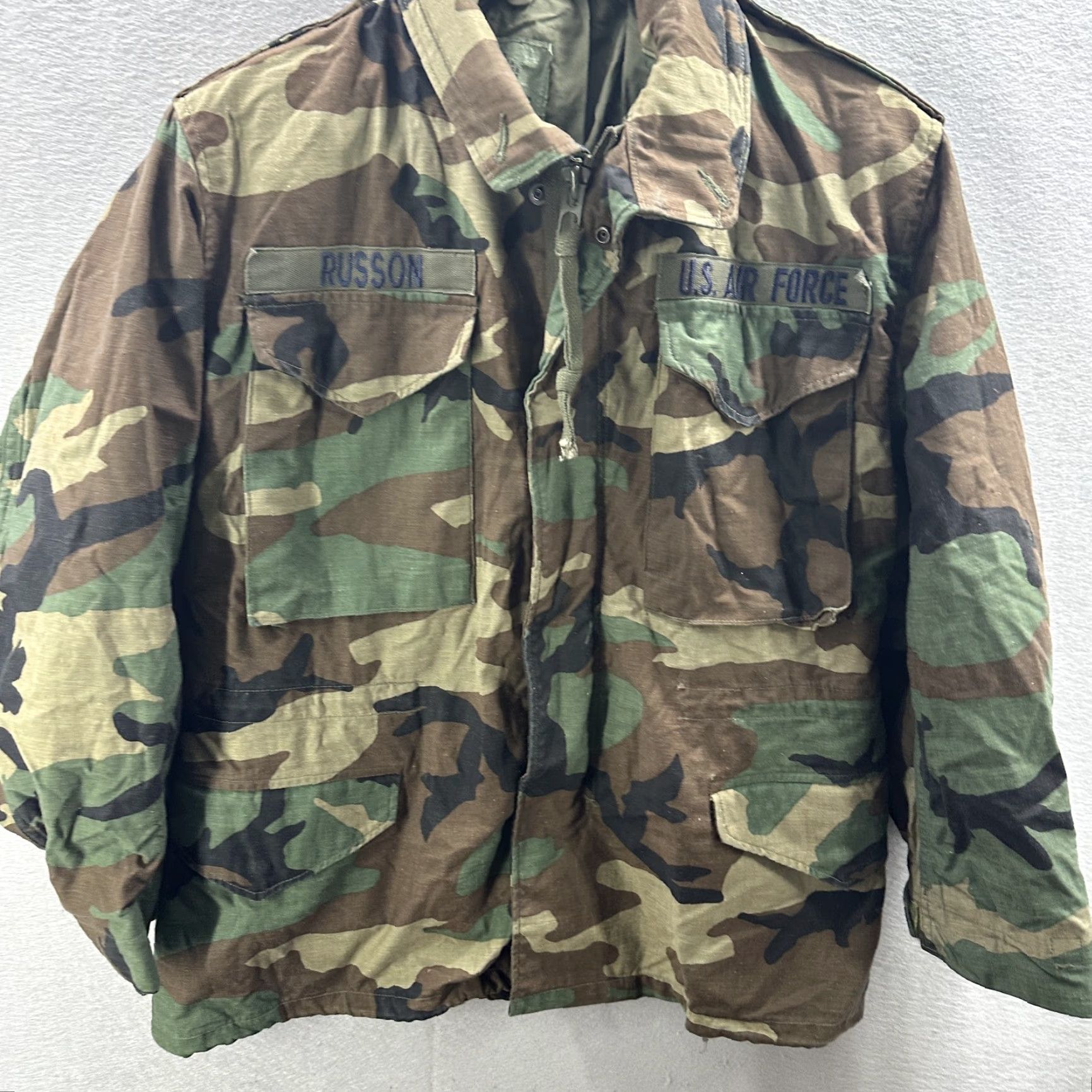 Vintage VINTAGE U.S. Air Force Coat Mens Small Camouflage Camo Cold Weather Jacket 90s Size US S / EU 44-46 / 1 - 3 Thumbnail