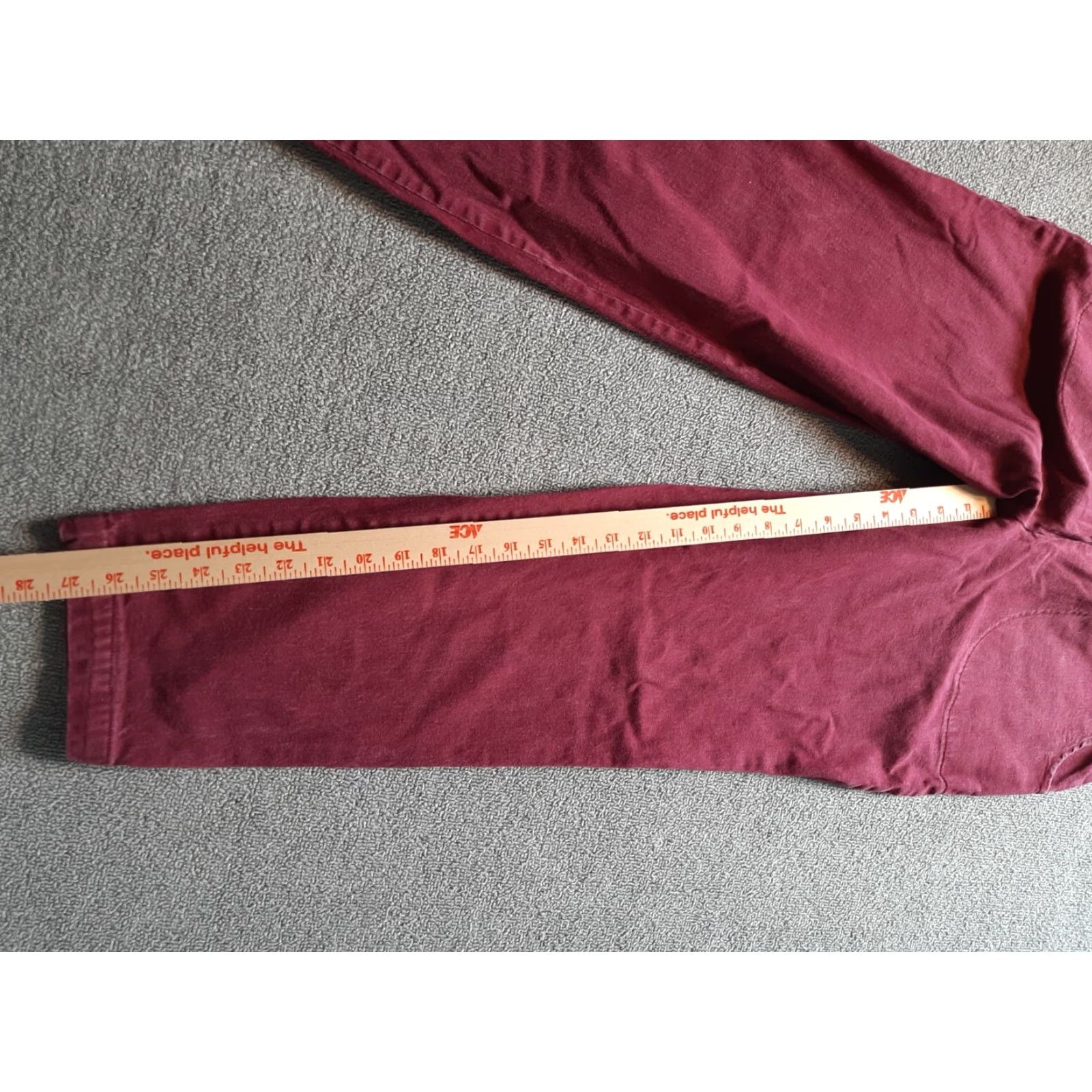 Denim & Co. Denim & Co. Pants Womens 24" Waist 26" Inseam Ponte Knit Stretch Casual Medium Wash Red/Maroon Denim 24" Size H O Size 42" / US 20 - 2 Thumbnail