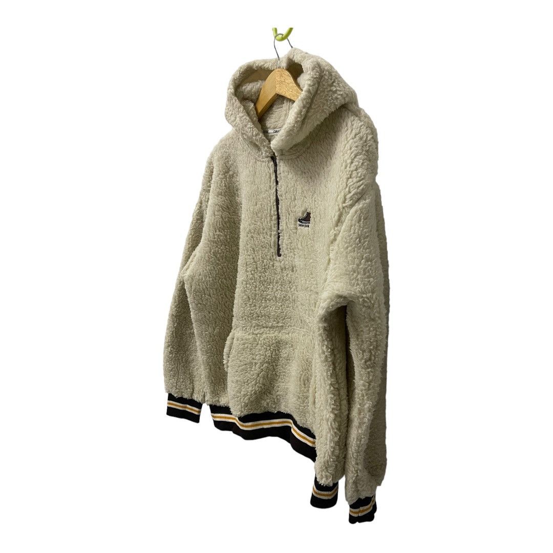 Converse Vtg Converse "Chuck Taylor" Sherpa Fleece Half-Zip Hoodie Size US L / EU 52-54 / 3 - 4 Thumbnail