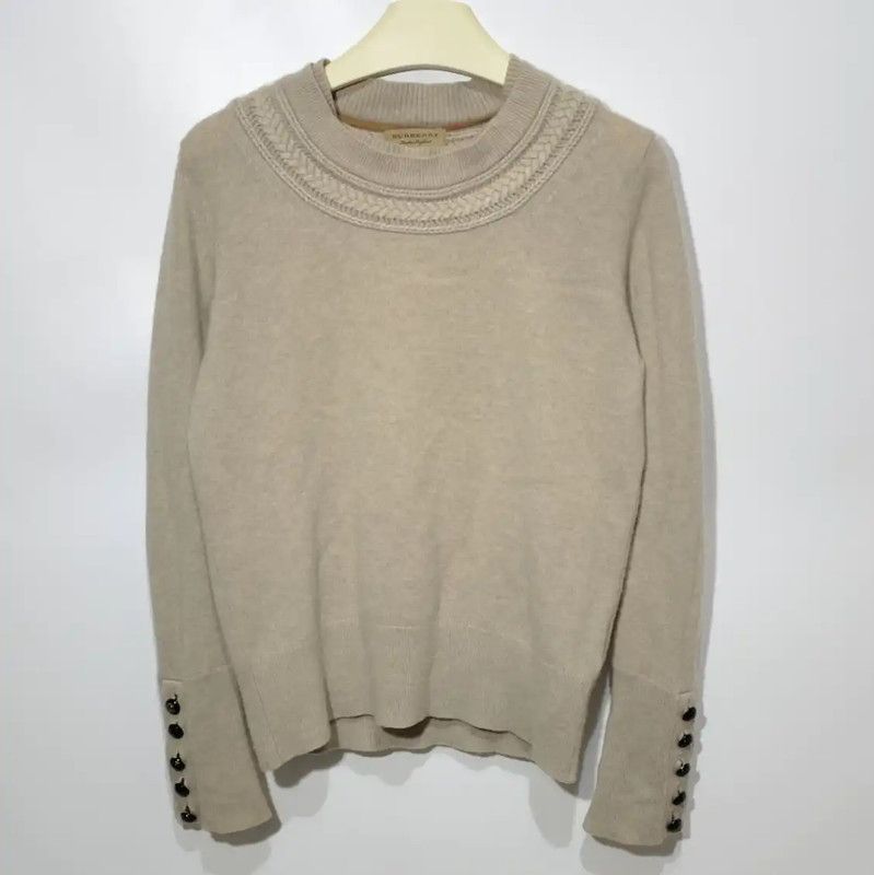 Burberry Burberry Beige Women's Knit Sweater Size S Size S / US 4 / IT 40 - 1 Thumbnail
