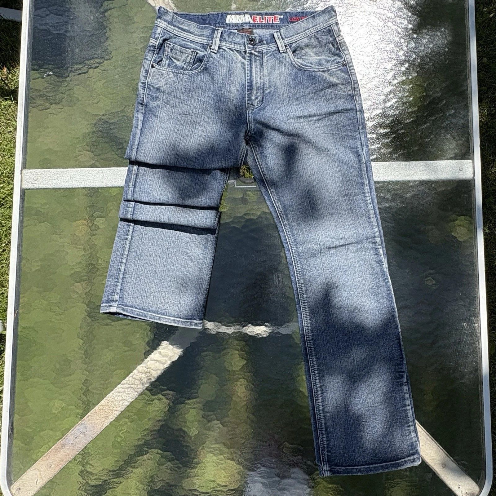 Affliction Affliction x Y2K x MMA Elite Cross Denim Jeans Size US 34 / EU 50 - 3 Thumbnail