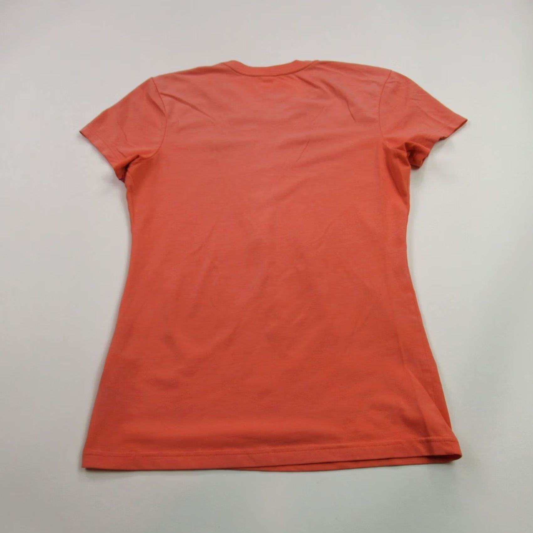 Nike Nike Shirt Womens Small Short Sleeve Lightweight Crew Neck Casual Dri-Fit Orange 100% Cotton Logo Regular Womens Size S / US 4 / IT 40 - 3 Thumbnail