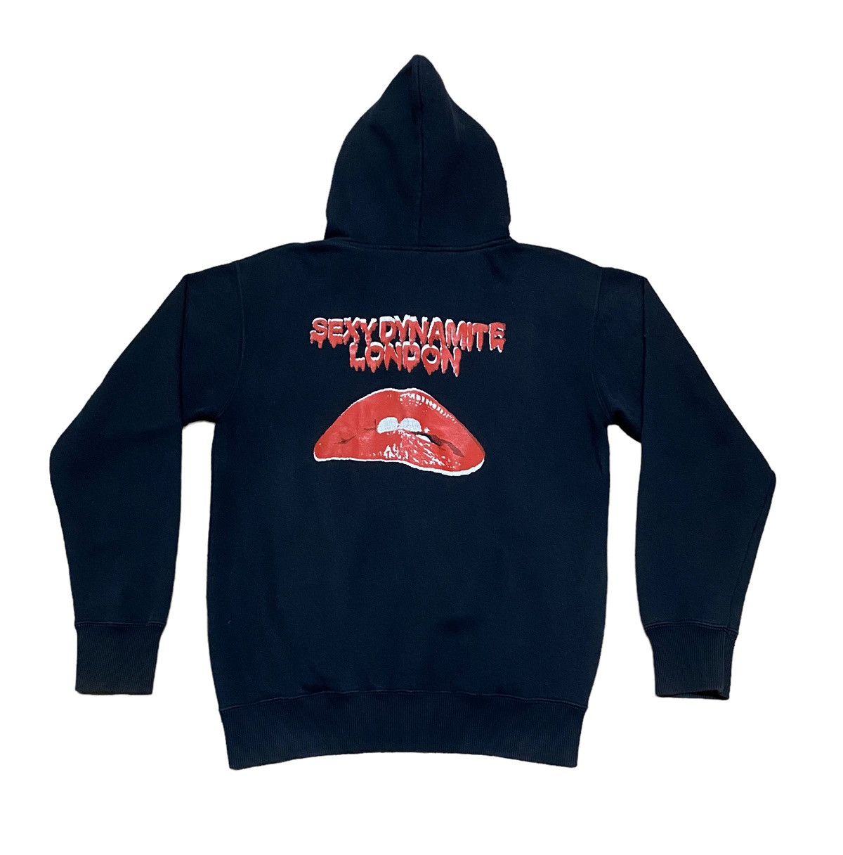 image of Seditionaries x Vintage Sexy Dynamite Hoodies 1990S in Black, Men's (Size Medium)