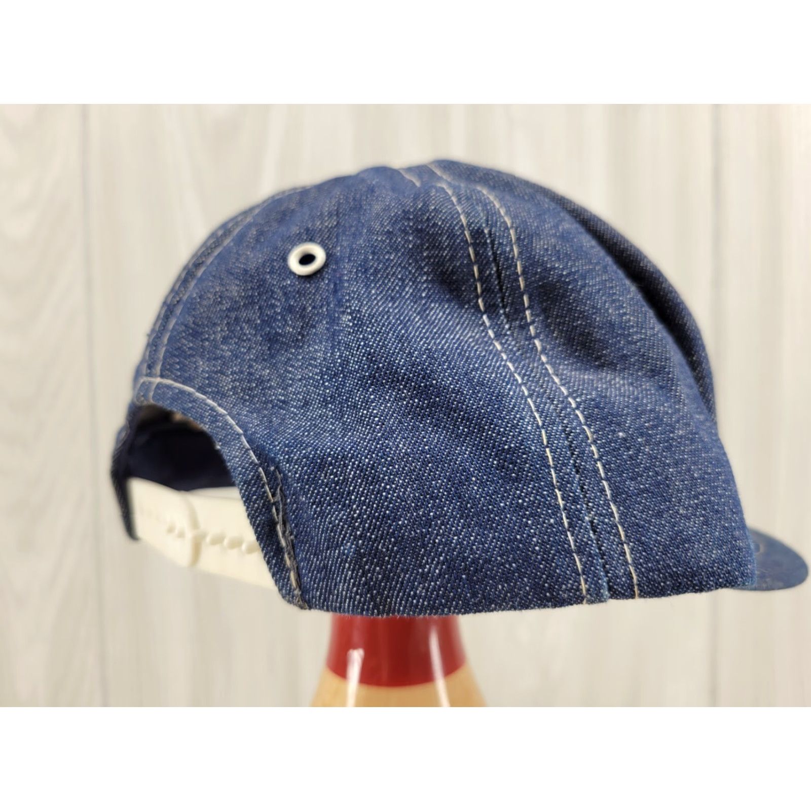 Denime VINTAGE Denim Snapback Trucker Ball Cap Furox Cardinal Hat Knights Chicken Cardinal Hat Size ONE SIZE - 7 Thumbnail