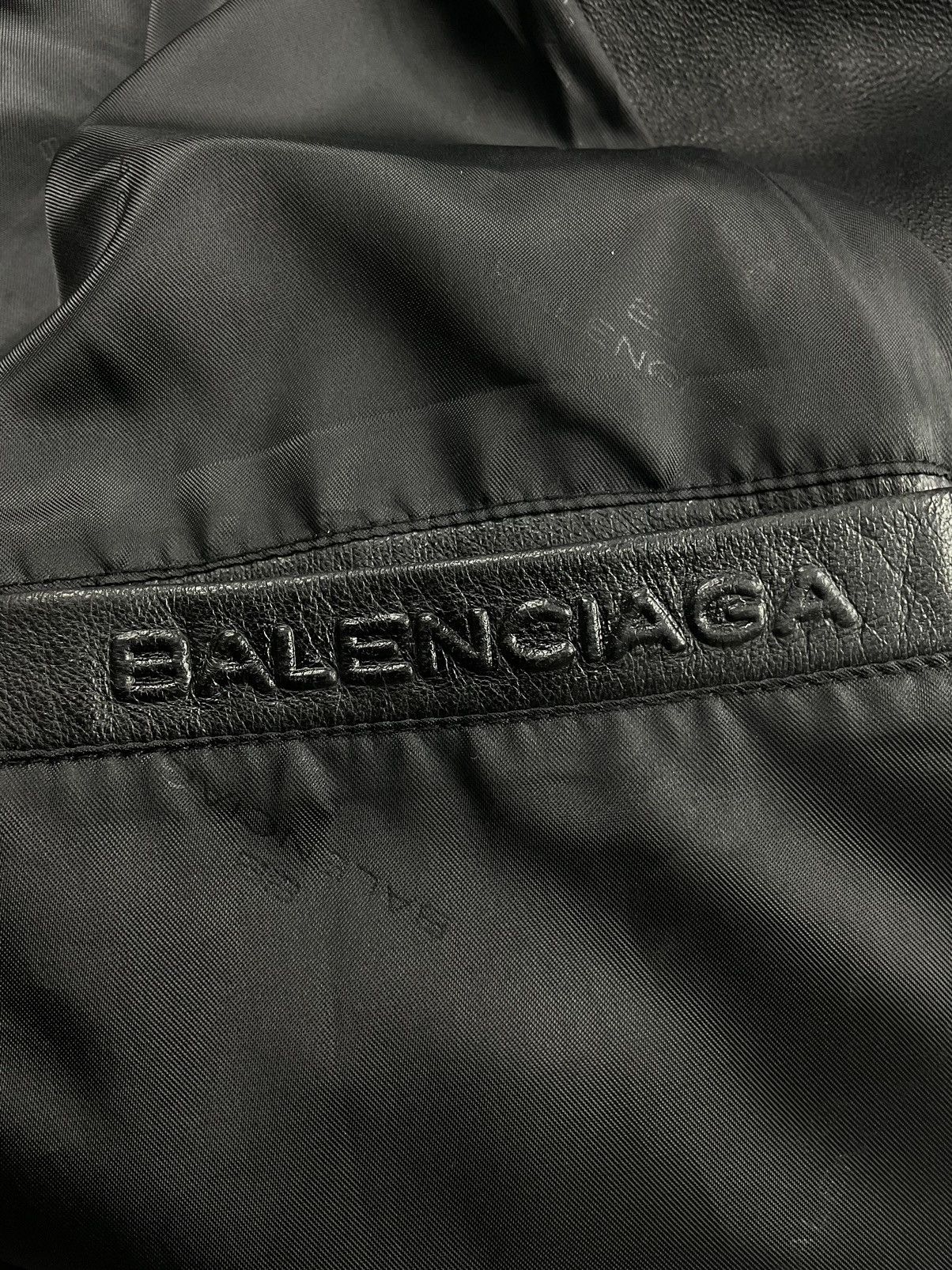 Balenciaga Vintage Balenciaga Leather Jacket Size US XL / EU 56 / 4 - 12 Thumbnail