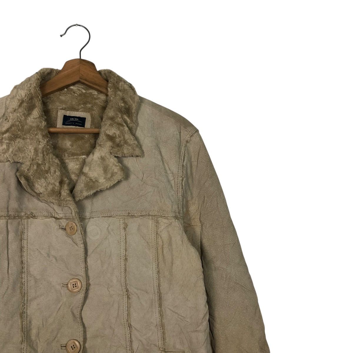 Vintage 🔥VINTAGE LEATHER JACKET BLANKET FUR BAILEY ISSEY MIYAKE Size US M / EU 48-50 / 2 - 8 Thumbnail