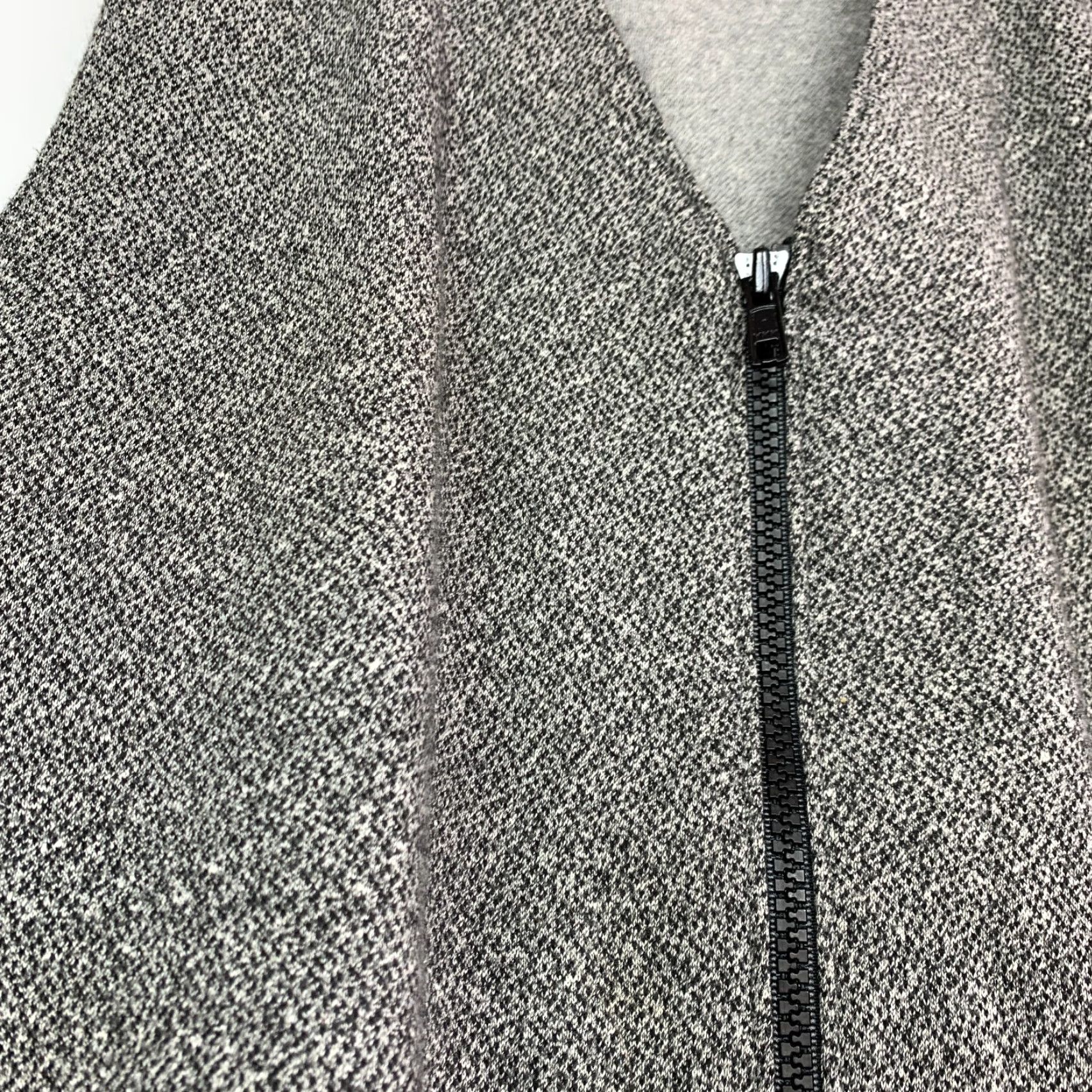 Vintage WEEKENDERS Vest Womens Small Gray Zip Up Sleeveless Marled Black Size S / US 4 / IT 40 - 2 Thumbnail
