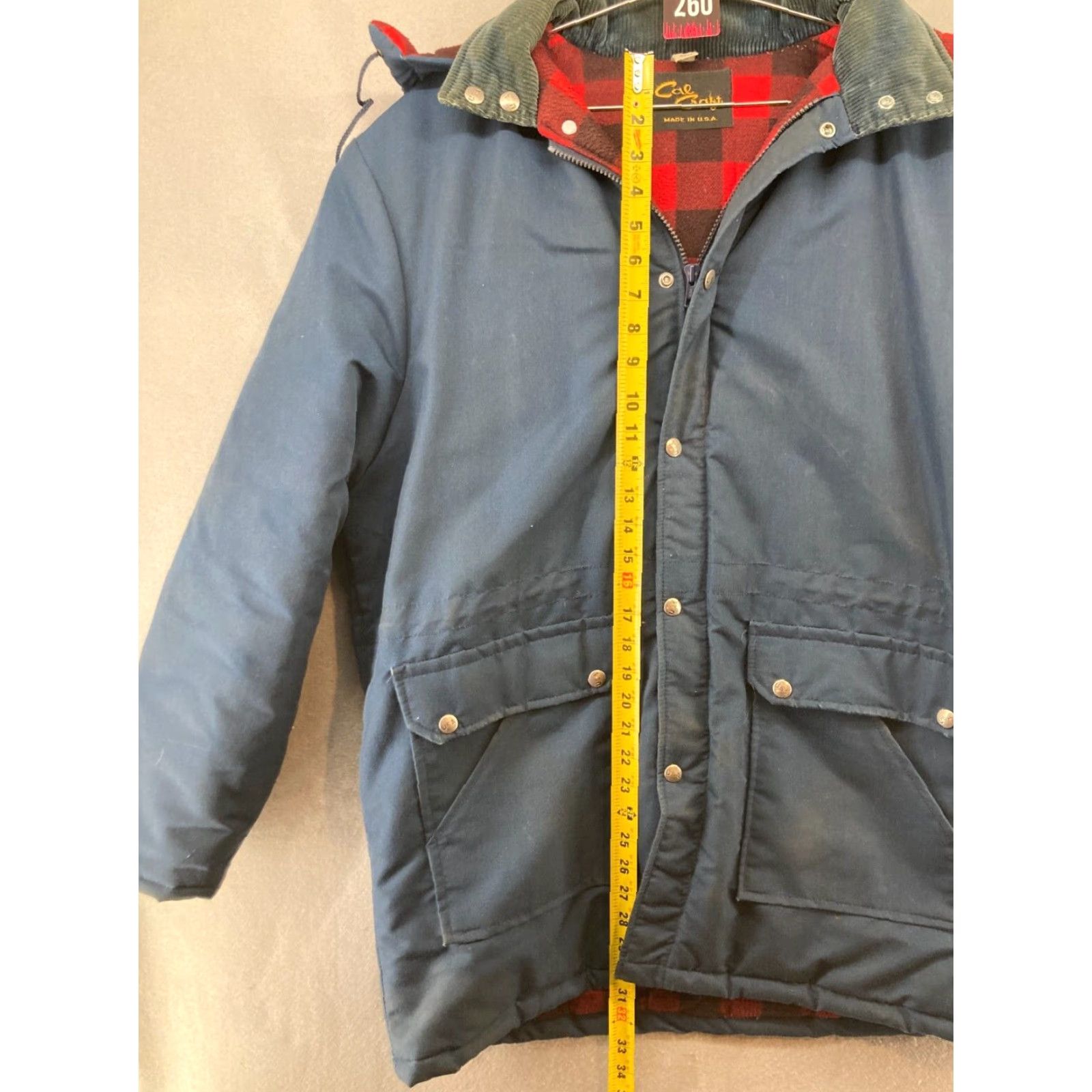 Vintage VINTAGE Cal Craft Jacket Mens L Plaid Blue Wool Lined Parka Casual 80s 90s Cowboy Dad Size US L / EU 52-54 / 3 - 3 Thumbnail