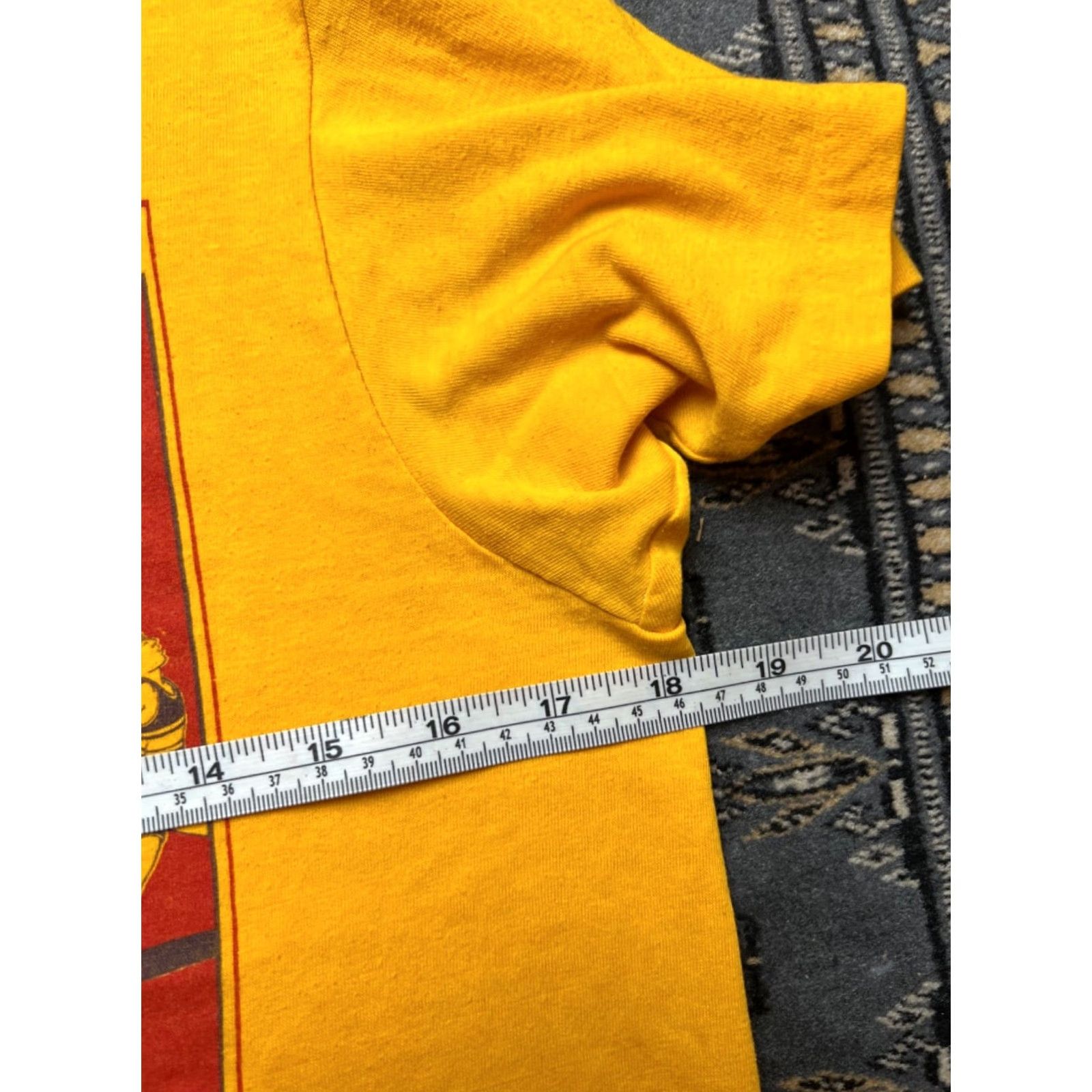 Nike VINTAGE Nike Cascade Runoff Geisha Hanes Fifty Fifty Graphic Shirt Unisex M USA Made 1980s Yellow Graphic Tee Size US M / EU 48-50 / 2 - 3 Thumbnail