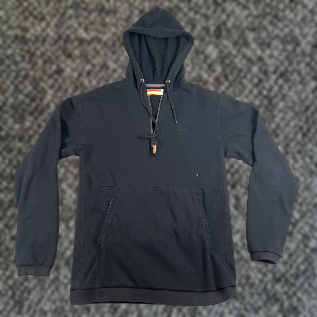 Vintage SLVDR Hoodie Women's Large Black 1/4 Zip Up Sweatshirt Shirt Hooded Pockets Zip All Seasons Regular Fit Casual Streetwear 1/4 Zip Size L / US 10 / IT 46 - 1 Thumbnail