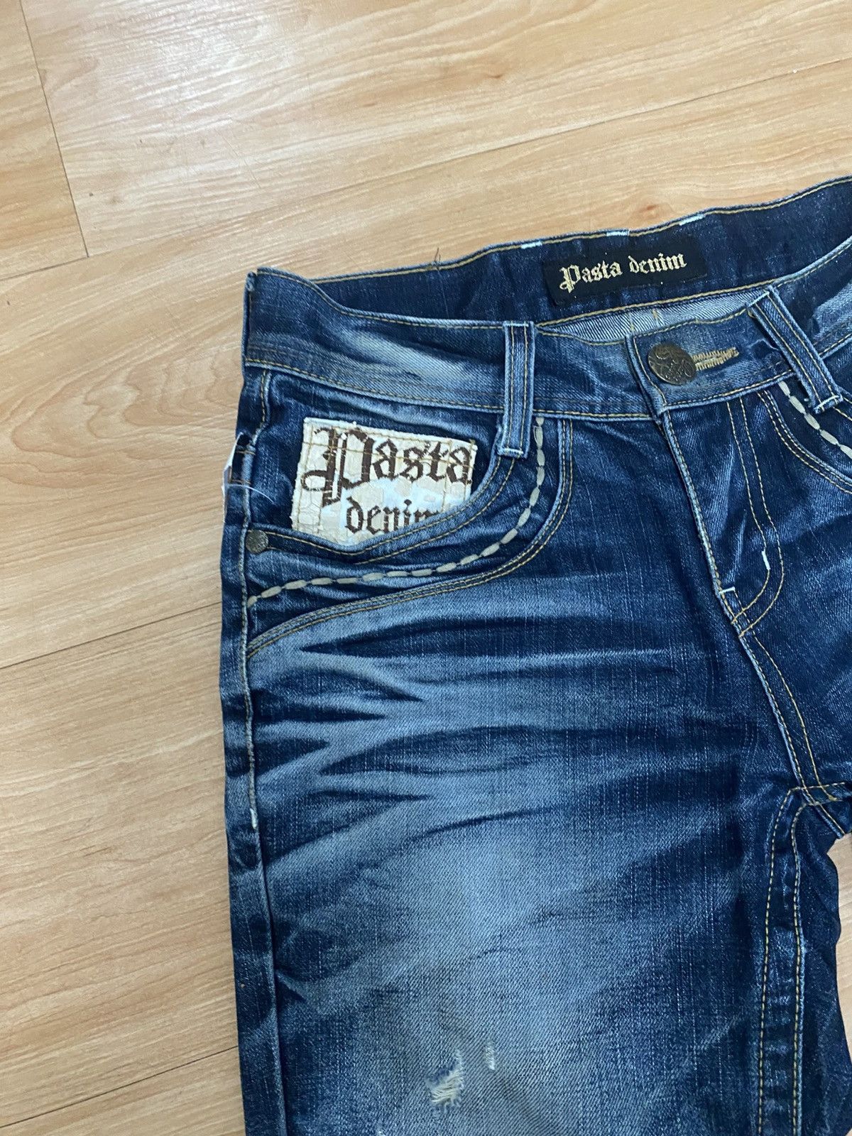 GOSTAR DE FUGA × If Six Was Nine × Seditionaries Japanase punk pasta denim straigh cut acid wash LGB style Size US 31 - 4 Thumbnail