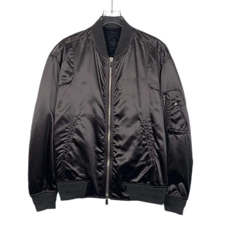 Dior Dior Black logo embroidered saddle bag zipper jacket 2501-N Size US M / EU 48-50 / 2 - 1 Thumbnail