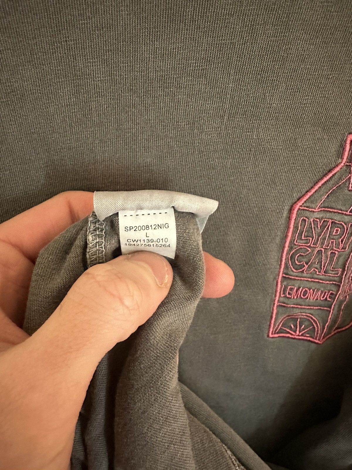 Jordan Brand × Lyrical Lemonade × Nike Jordan Brand x Lyrical Lemonade Long Sleeve Size US L / EU 52-54 / 3 - 9 Thumbnail