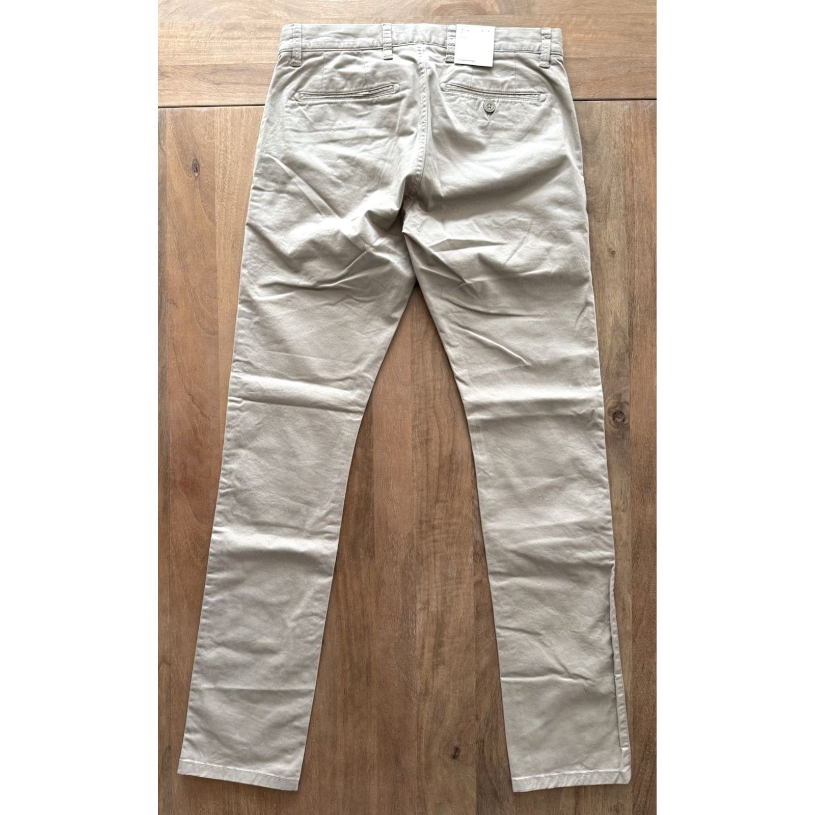 Country Road Country Road Chino Pants Mens 30 Slim Beige 32x32 Flat Front 5-Pocket Office Casual Formal Business Wear Slim Stretch Cotton Elastane Invoice: N/A Size US 30 / EU 46 - 2 Thumbnail