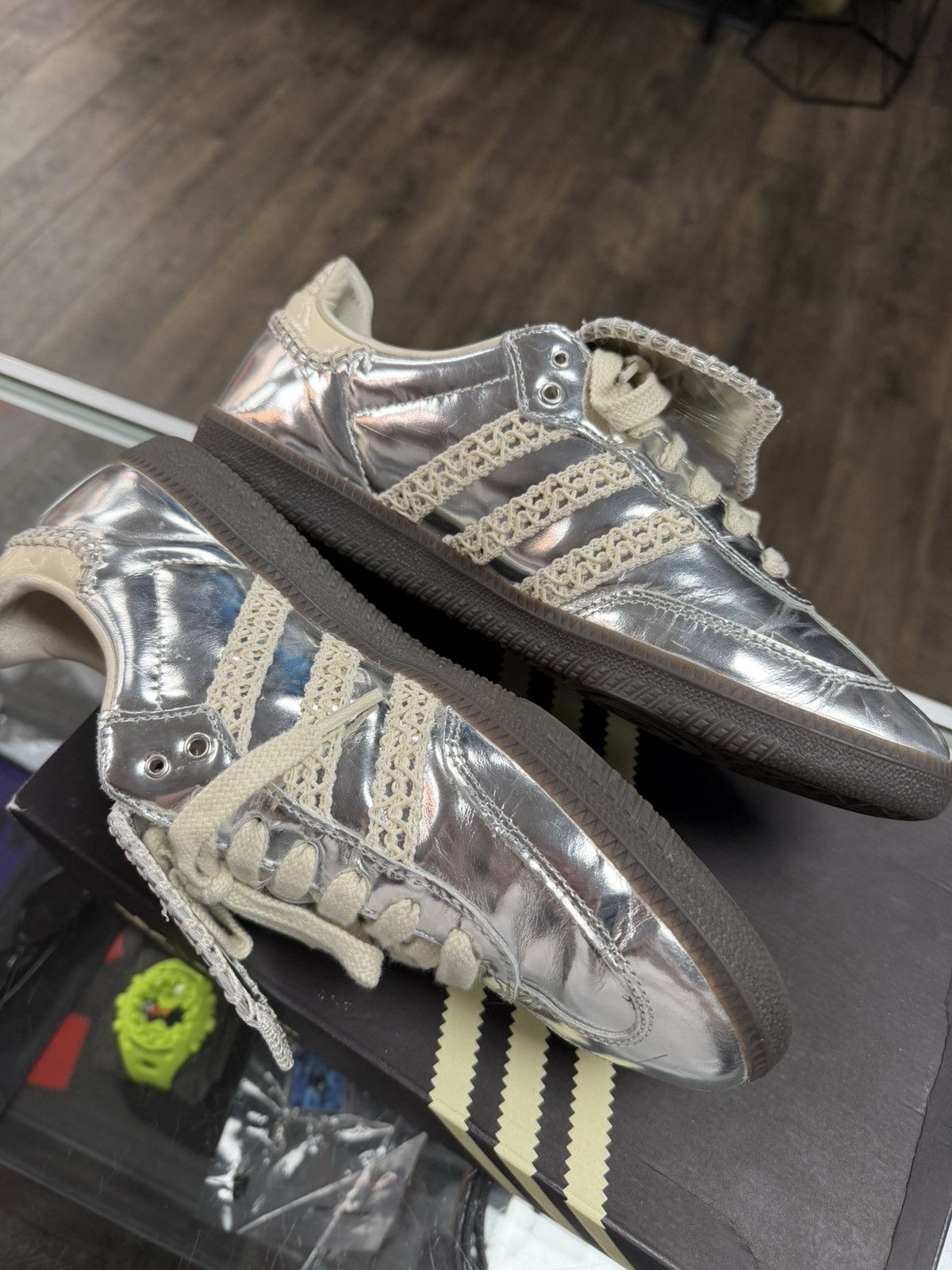 Adidas × Wales Bonner Adidas Wales Bonner Samba Silver 9.5 Size US 9.5 / EU 42-43 - 4 Thumbnail