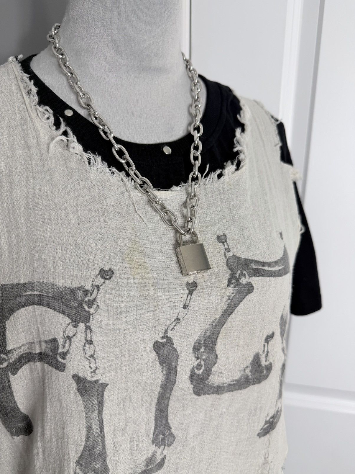 Seditionaries Shinya Tabuchi Layered Damaged Shirt 2023068 Size US L / EU 52-54 / 3 - 3 Thumbnail