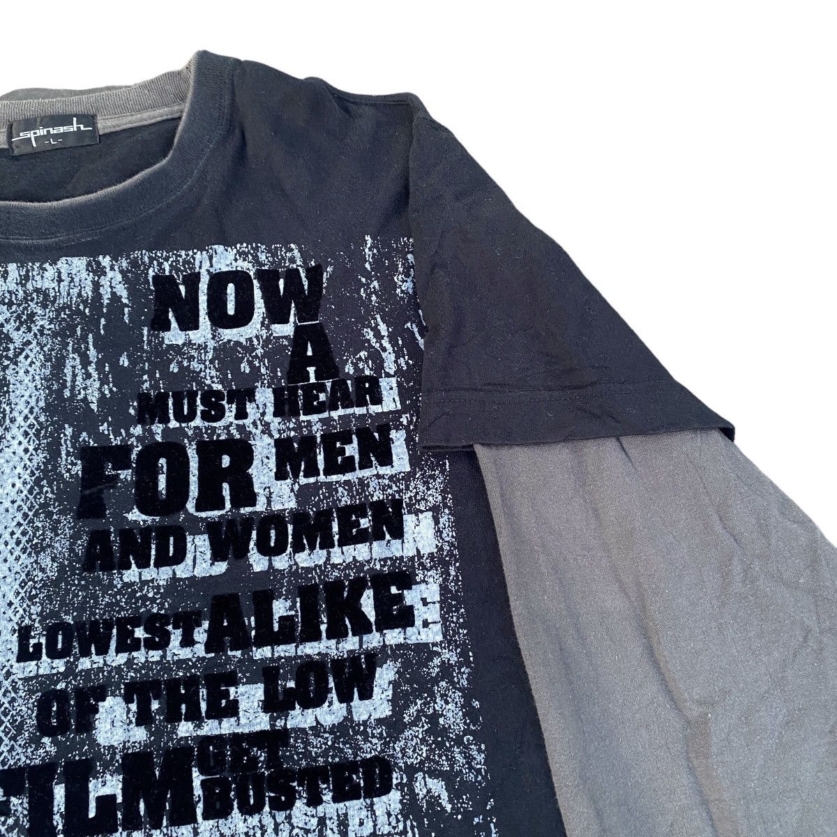 Hysteric Glamour 2000's Spinash Poem Double Layer Idiot LS Size US L / EU 52-54 / 3 - 5 Thumbnail