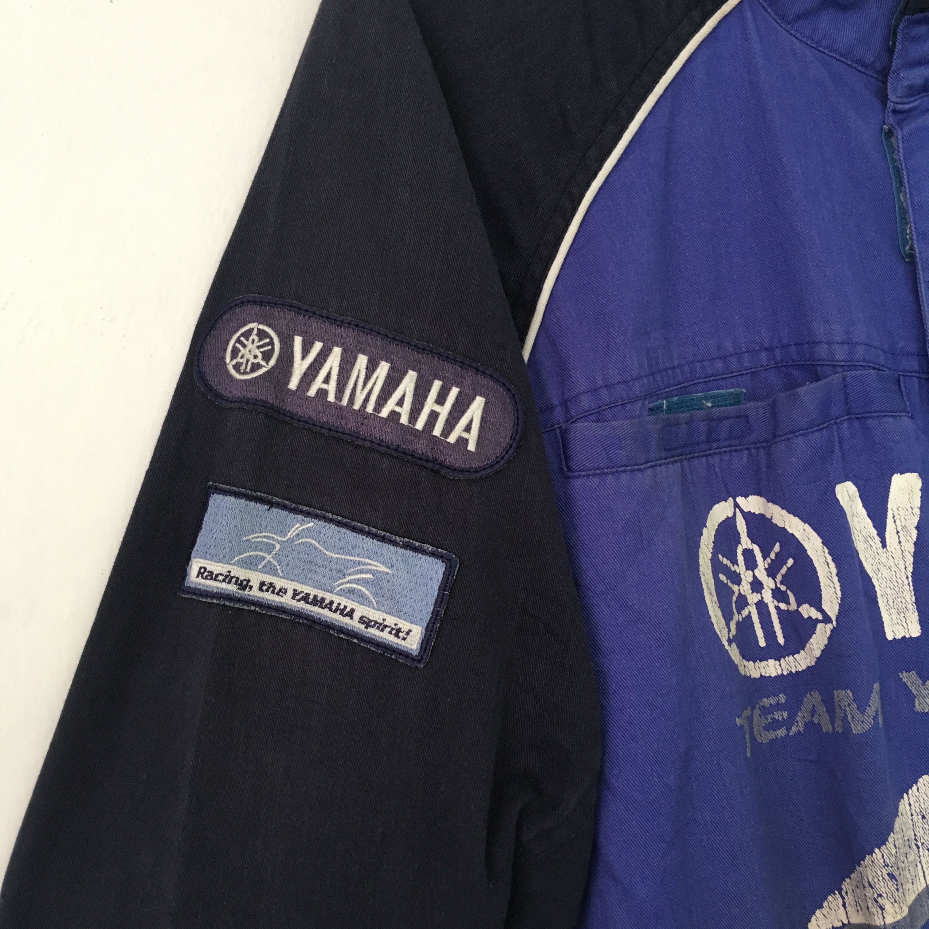 Vintage × Yamaha Vintage 90s Distressed Yamaha Japan Racing Team Coveralls Size US L / EU 52-54 / 3 - 6 Thumbnail
