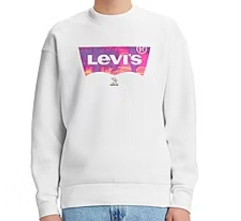 Levi's Levi’s Men's T3 Relaxed Graphic Crew Neck Long Sleeve Large Size US L / EU 52-54 / 3 - 1 Thumbnail