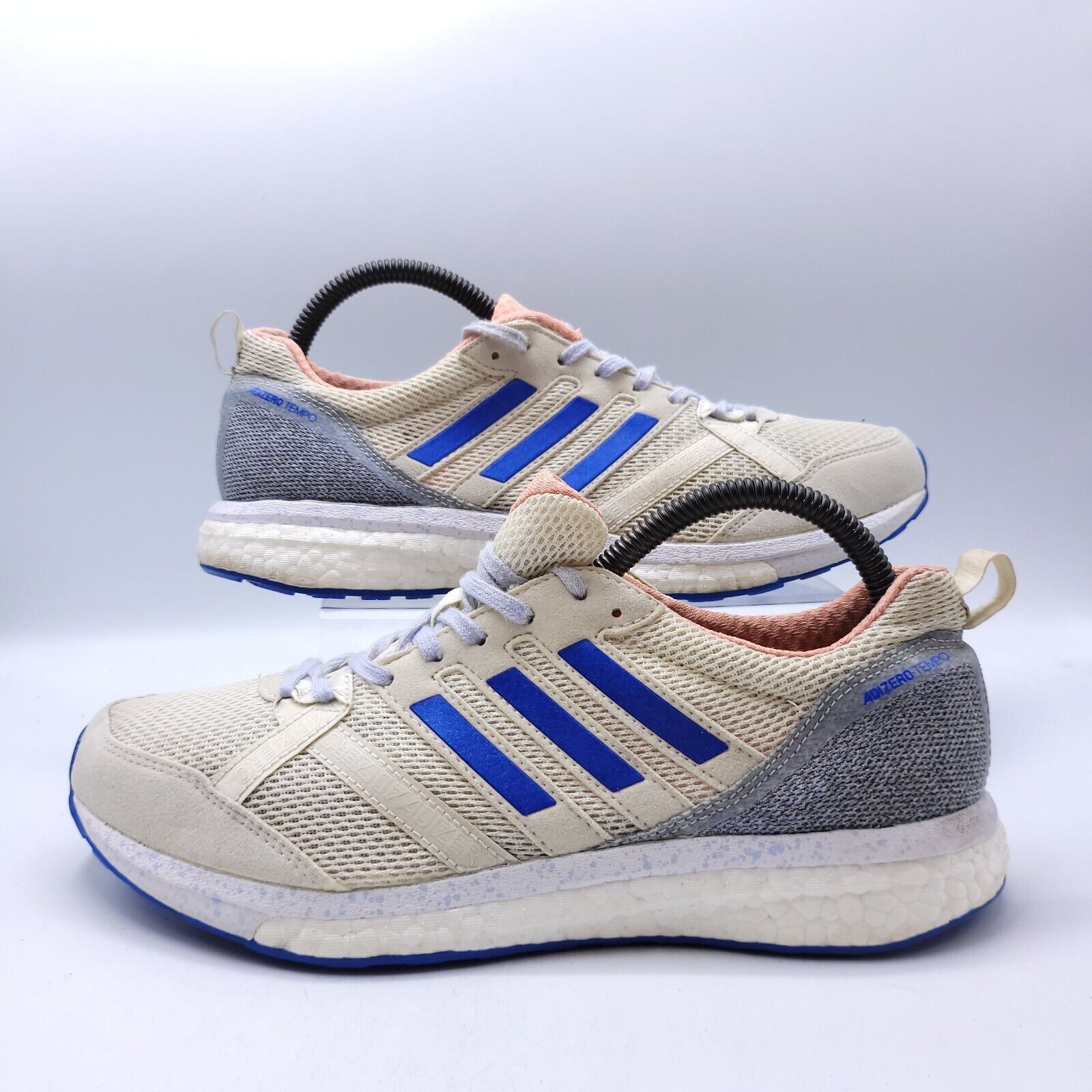 Adidas Adidas Adizero Tempo 9 Shoe Womens Size 9 CP9498 White Blue Size US 9 / IT 39 - 5 Thumbnail