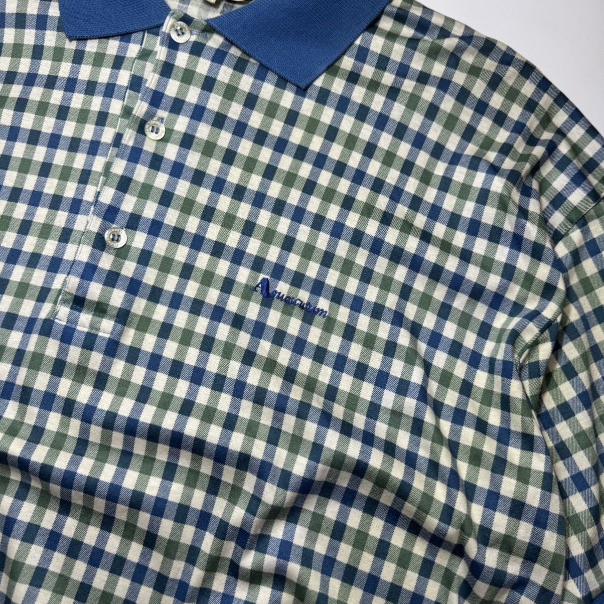 Aquascutum Aquascutum London Check Polo Shirt Size XL Size US XL / EU 56 / 4 - 4 Thumbnail