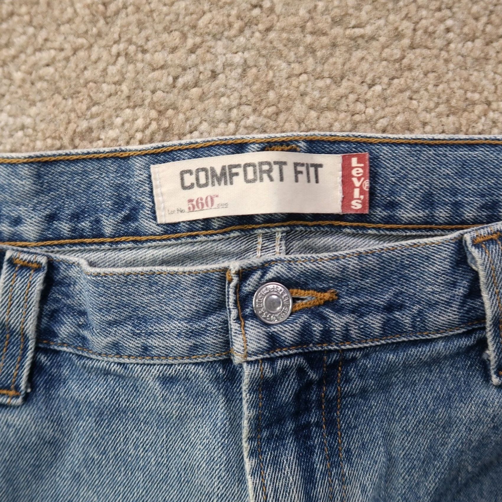 Levi's VINTAGE Levi's 560 Comfort Fit Jeans Men 36x30 Blue Denim Baggy Y2K Streetwear 80s 90s Mens Size US 36 / EU 52 - 3 Thumbnail