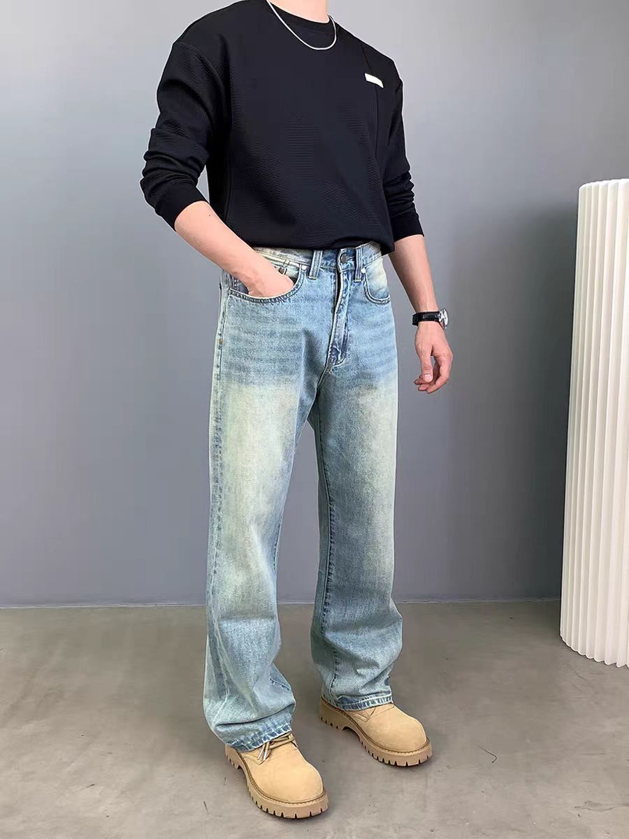 Japanese Brand × Jean Vintage Aged Loose Casual Washed Jeans Size US 34 / EU 50 - 1 Thumbnail