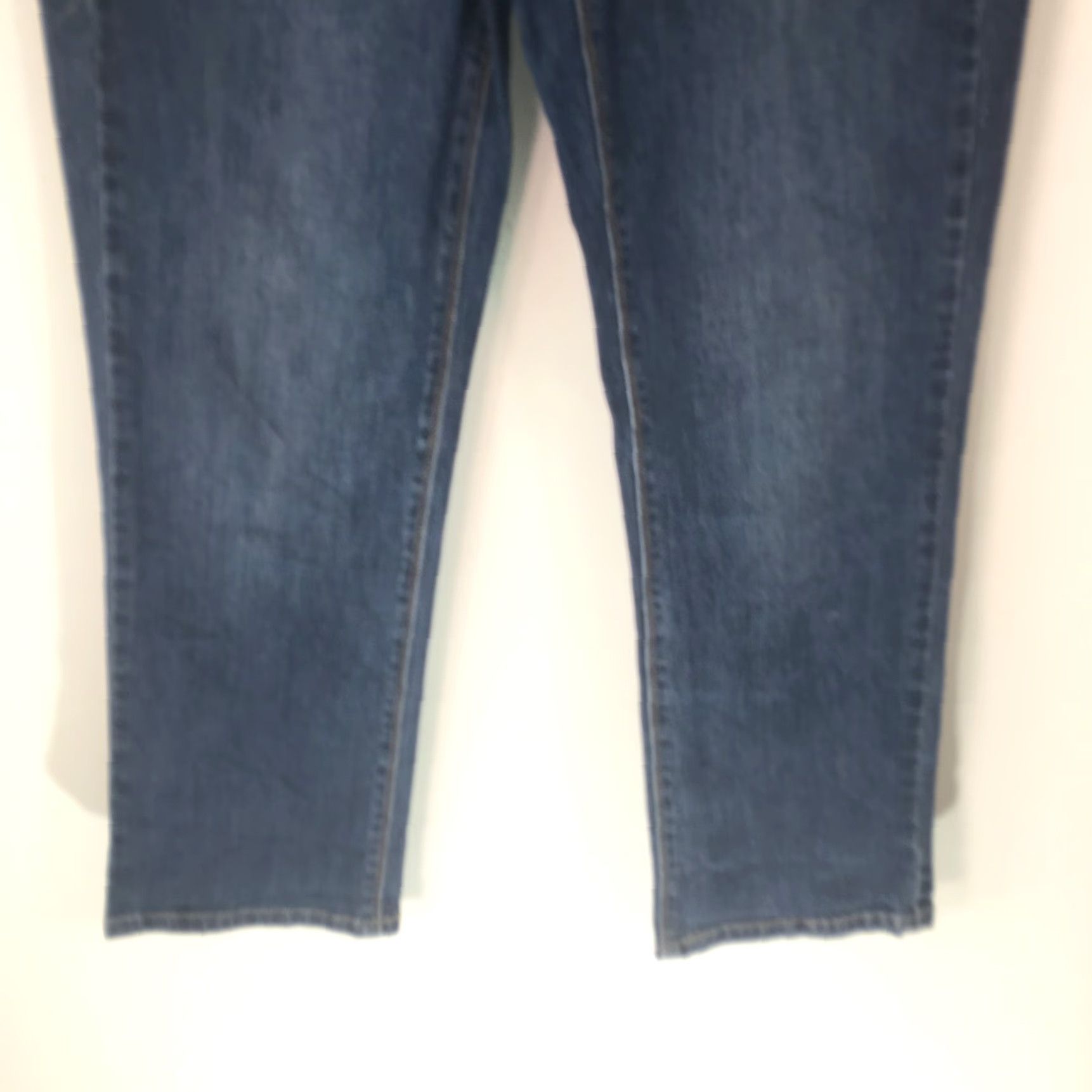 White House Black Market White House Black Market Blanc Womens Denim Jeans Blue Size 6 Crop Leg Casual Straight 5-Pocket Design Regular Rise Low Cotton Denim Blue Womens Size 28" / US 6 / IT 42 - 5 Thumbnail