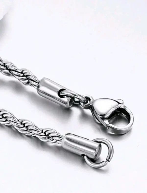 VIBE Twisted Rope Steel Bracelet Size ONE SIZE - 8 Thumbnail
