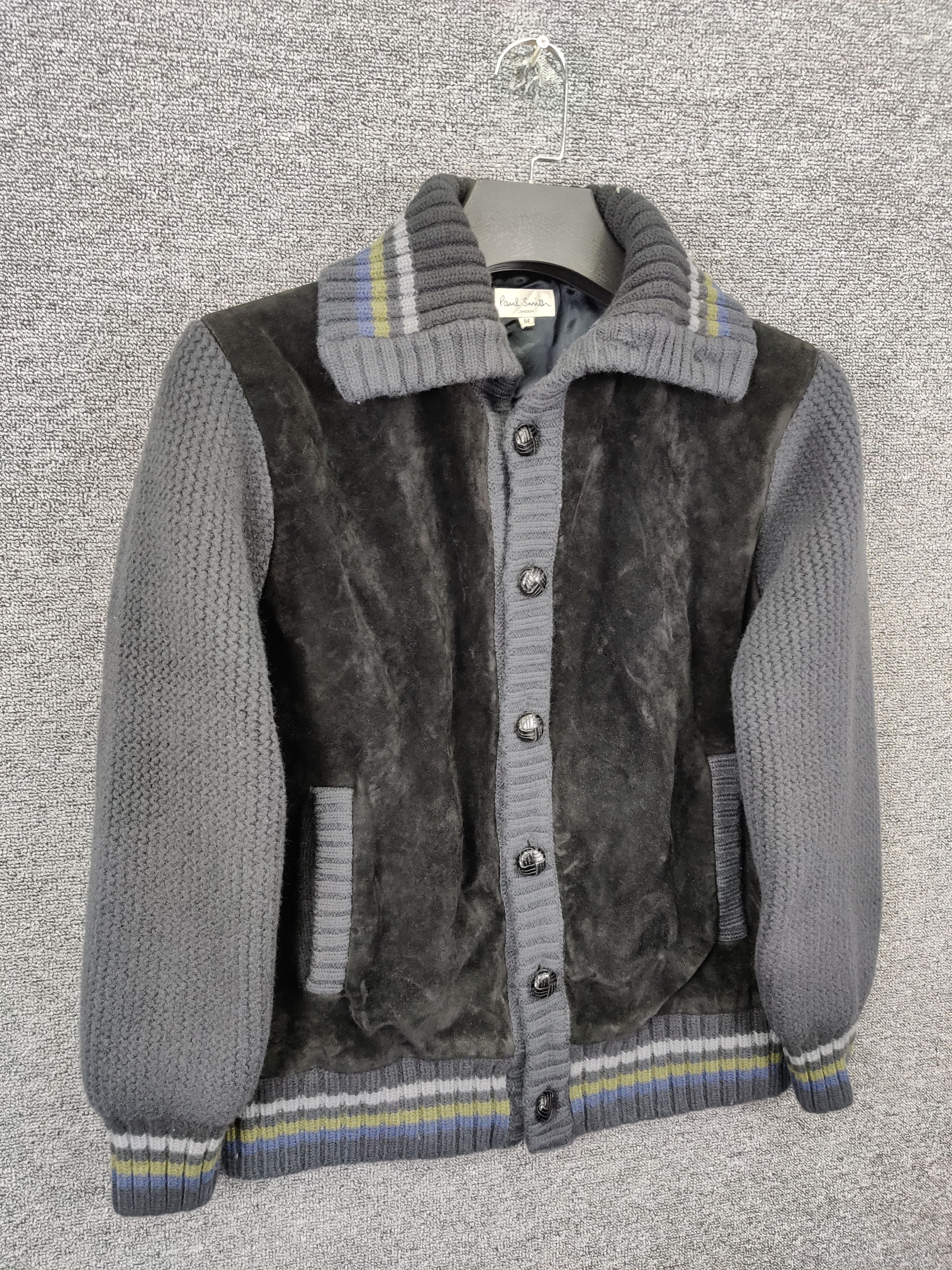 Paul Smith Paul Smith Cowhide Leather Suede Knit Jacket Size US M / EU 48-50 / 2 - 5 Thumbnail