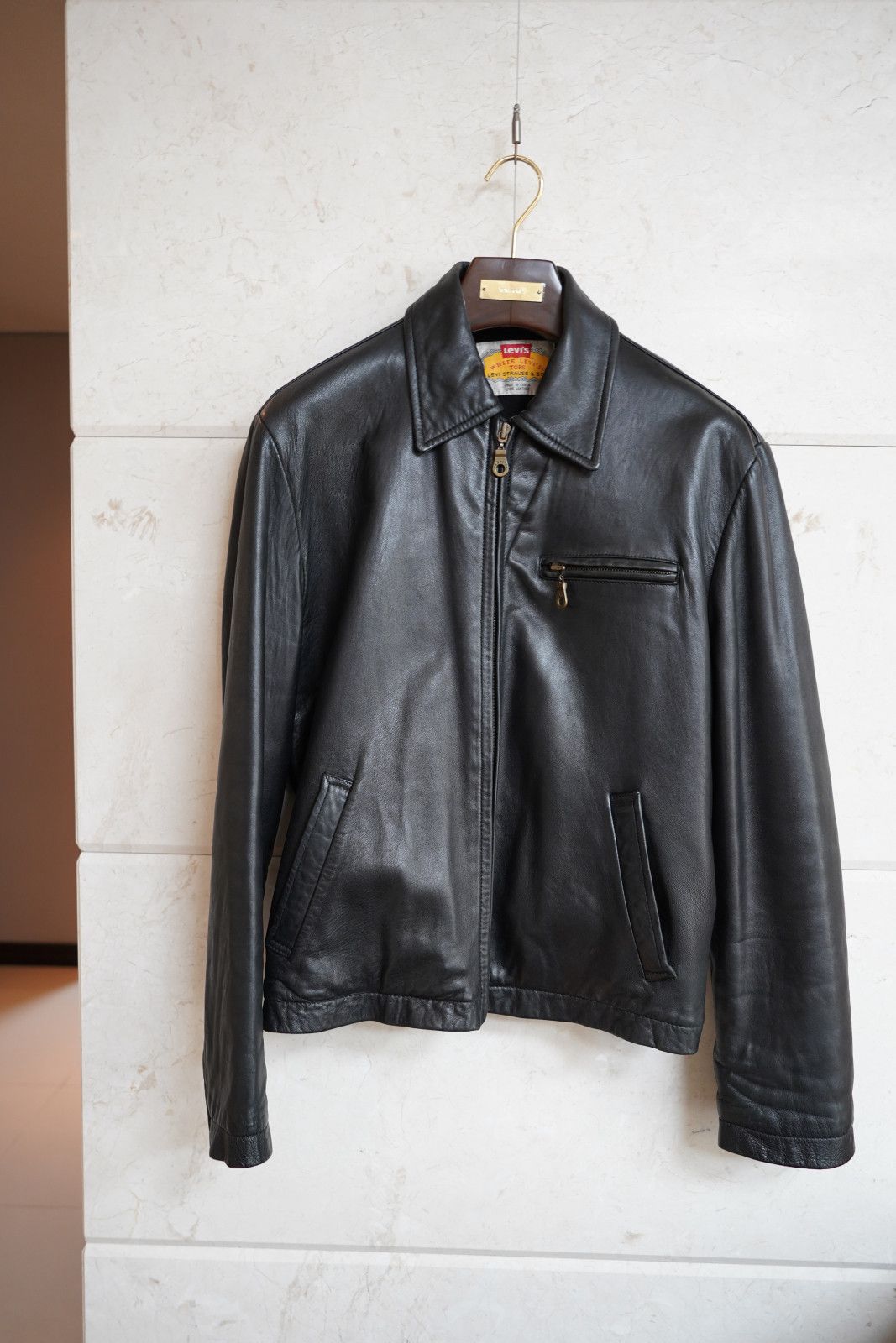 Levi's Levi’s / Lamb Leather Jacket Black / Size 100 (L) Size US M / EU 48-50 / 2 - 1 Thumbnail