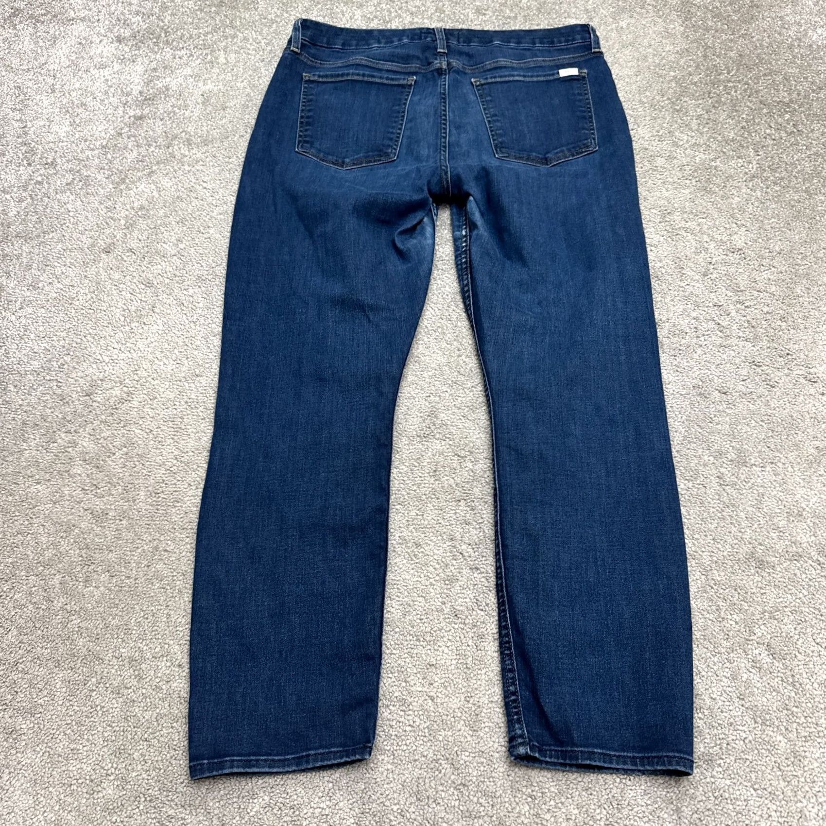 7 For All Mankind Jen7 7 For All Mankind Slim Boyfriend Denim Jeans Womens 12 Dark Wash Distressed - Minor Size 34" / US 12 / IT 48 - 2 Thumbnail