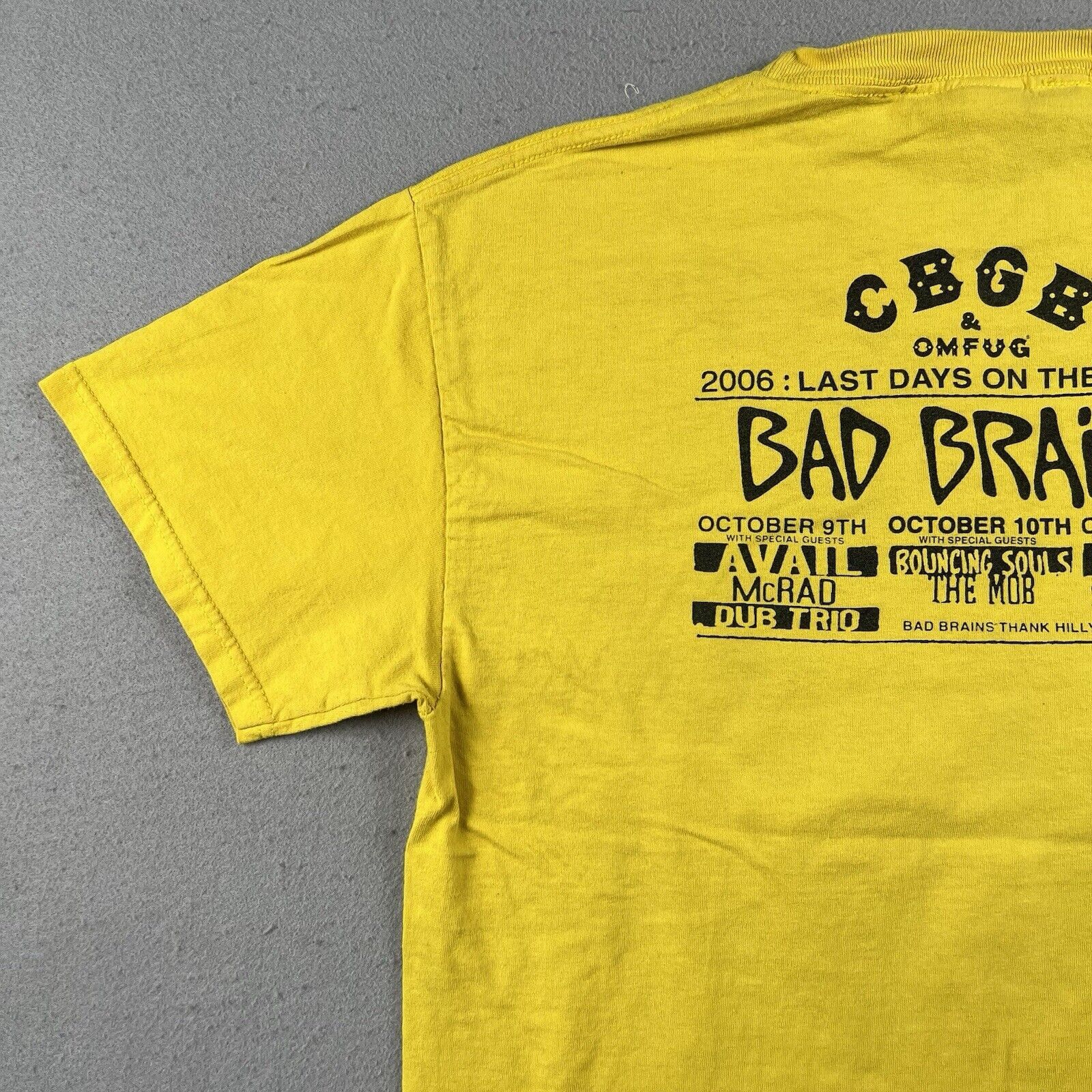 Band Tees 2006 Bad Brains Last Days On The Bowery Shirt CBGB & OMFUG Size US L / EU 52-54 / 3 - 16 Thumbnail