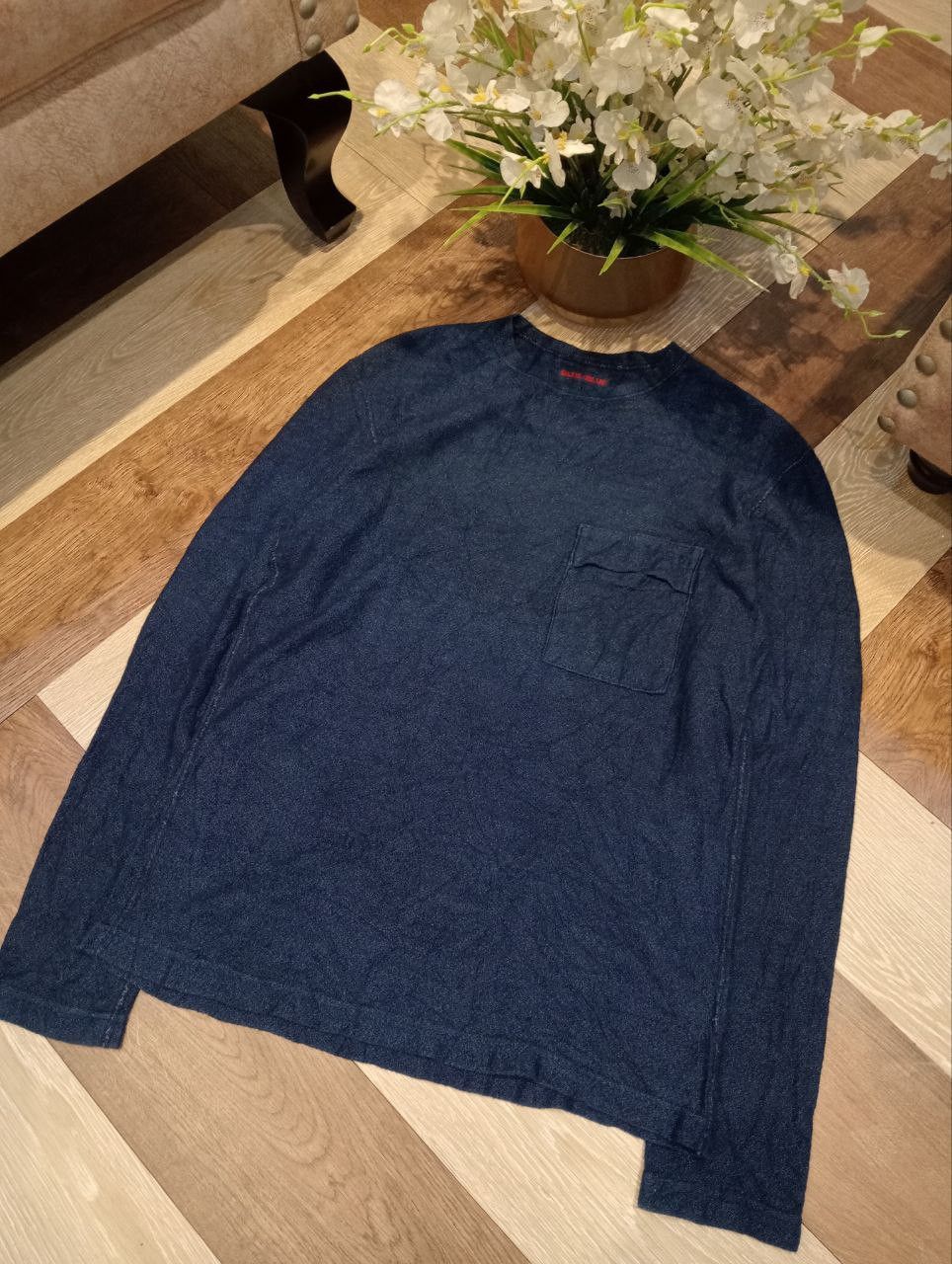 Blue Blue Japan BLUE BLUE JAPAN INDIGO LONG SLEEVE TSHIRT Size US S / EU 44-46 / 1 - 3 Thumbnail