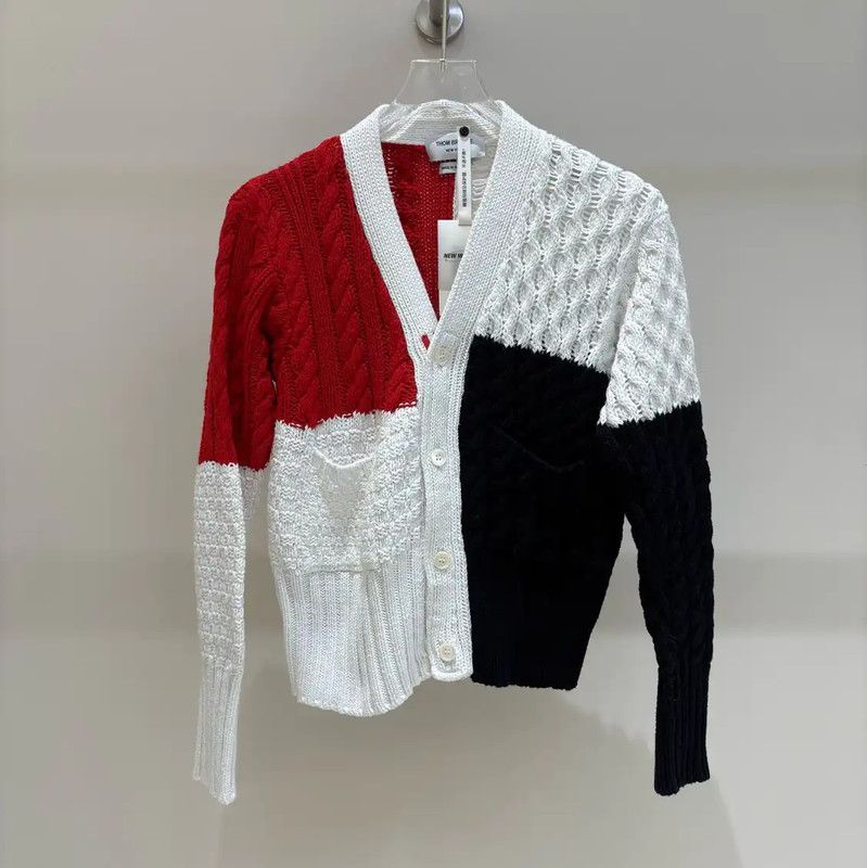 Thom Browne Thom Browne Women's Fall Cardigan in White 0089 Size S / US 4 / IT 40 - 1 Thumbnail