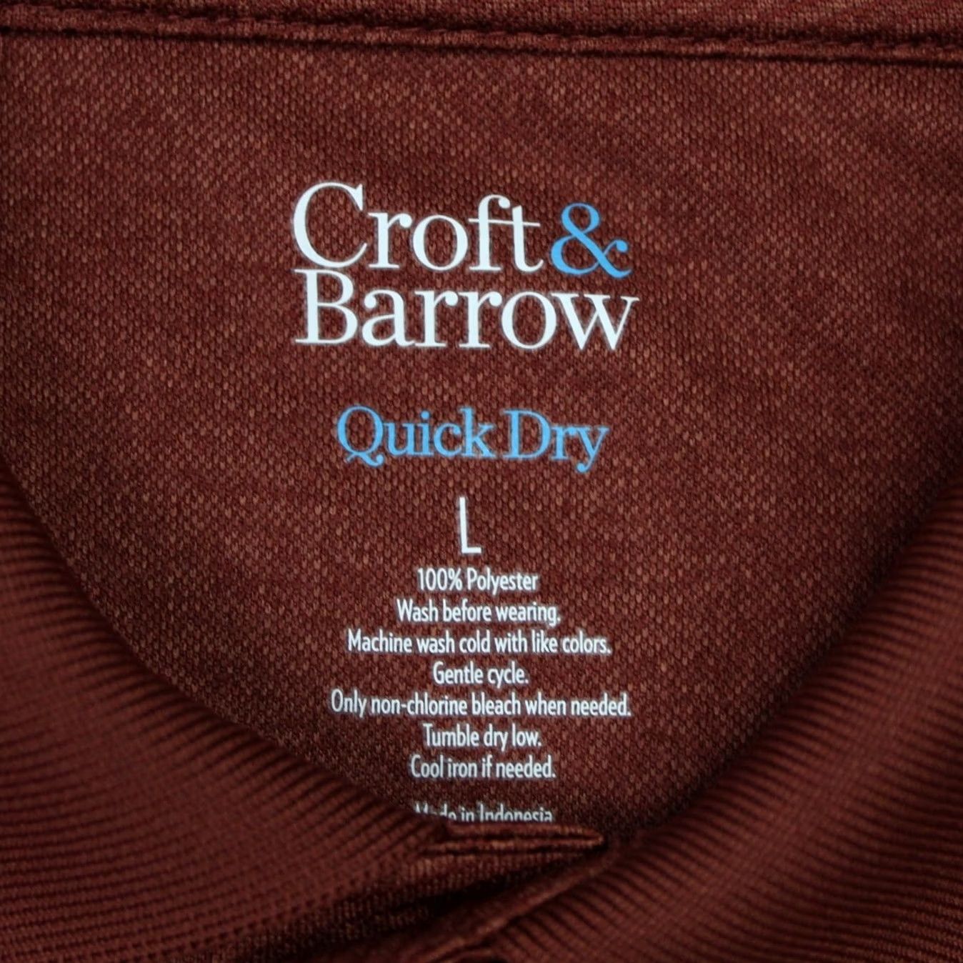 Croft & Barrow Croft & Barrow Polo Shirt Mens Large Red Quick Dry 100% Polyester S/S Pullover Polo Shirt Mens Large Red Quick Dry Polo Size US L / EU 52-54 / 3 - 6 Thumbnail
