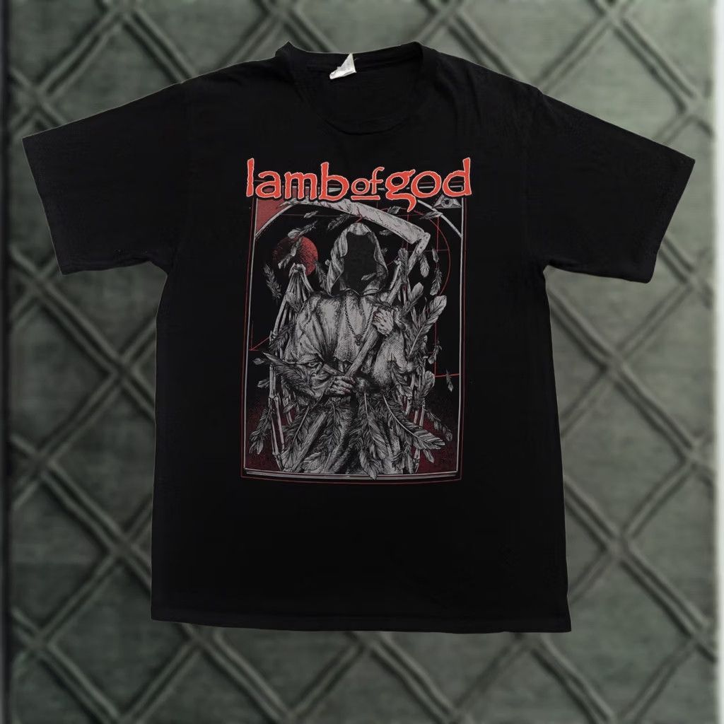Port & Company Lamb of God Tshirt Adult Medium Black Lightweight Raf Reaper Graphic Size US M / EU 48-50 / 2 - 1 Thumbnail